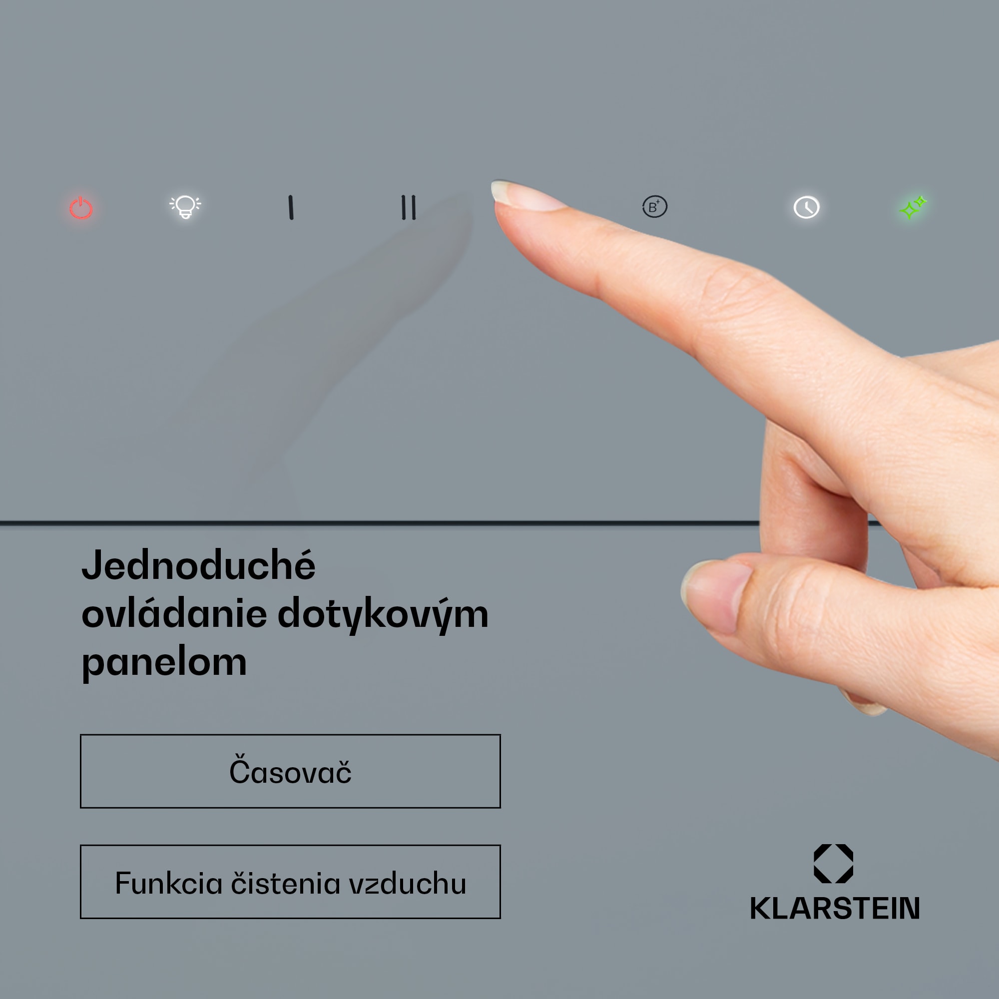 Klarstein SleekAir digestor | A+++ | 717 m³/h | dotykový ovládací panel | LED | 60 cm – Obrázok 4