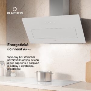 Klarstein SleekAir digestor | A+++ | 717 m³/h | dotykový ovládací panel | LED | 90 cm