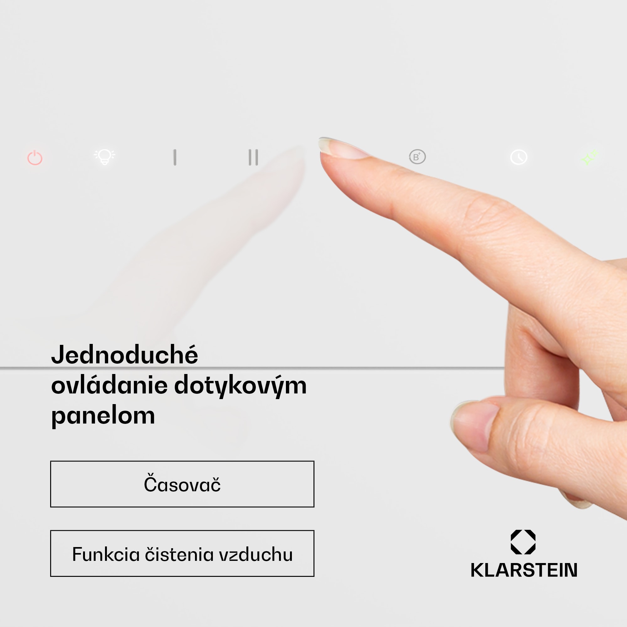 Klarstein SleekAir digestor | A+++ | 717 m³/h | dotykový ovládací panel | LED | 90 cm – Obrázok 4