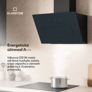 Klarstein SleekAir digestor | A+++ | 717 m³/h | dotykový ovládací panel | LED | 60 cm