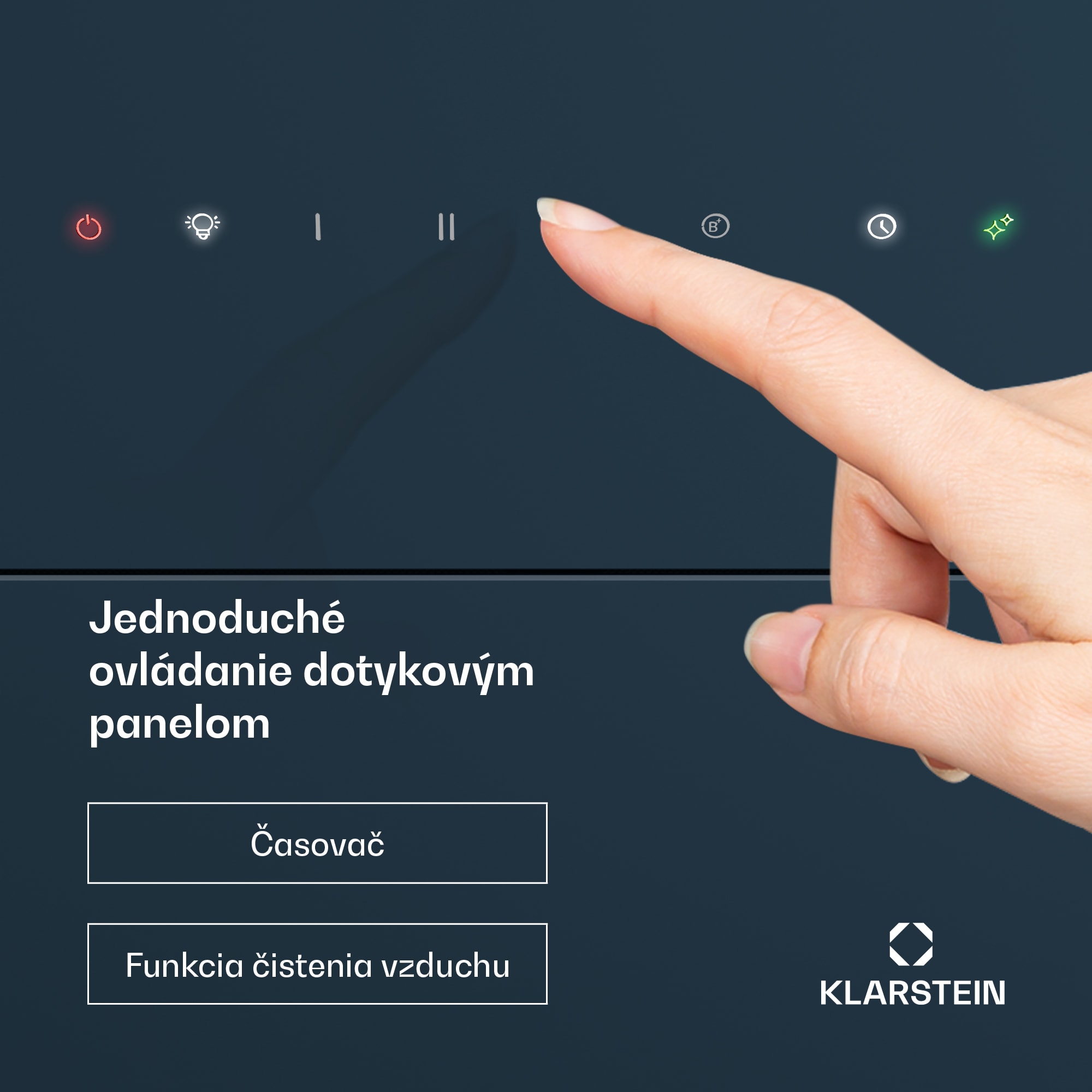 Klarstein SleekAir digestor | A+++ | 717 m³/h | dotykový ovládací panel | LED | 60 cm – Obrázok 4
