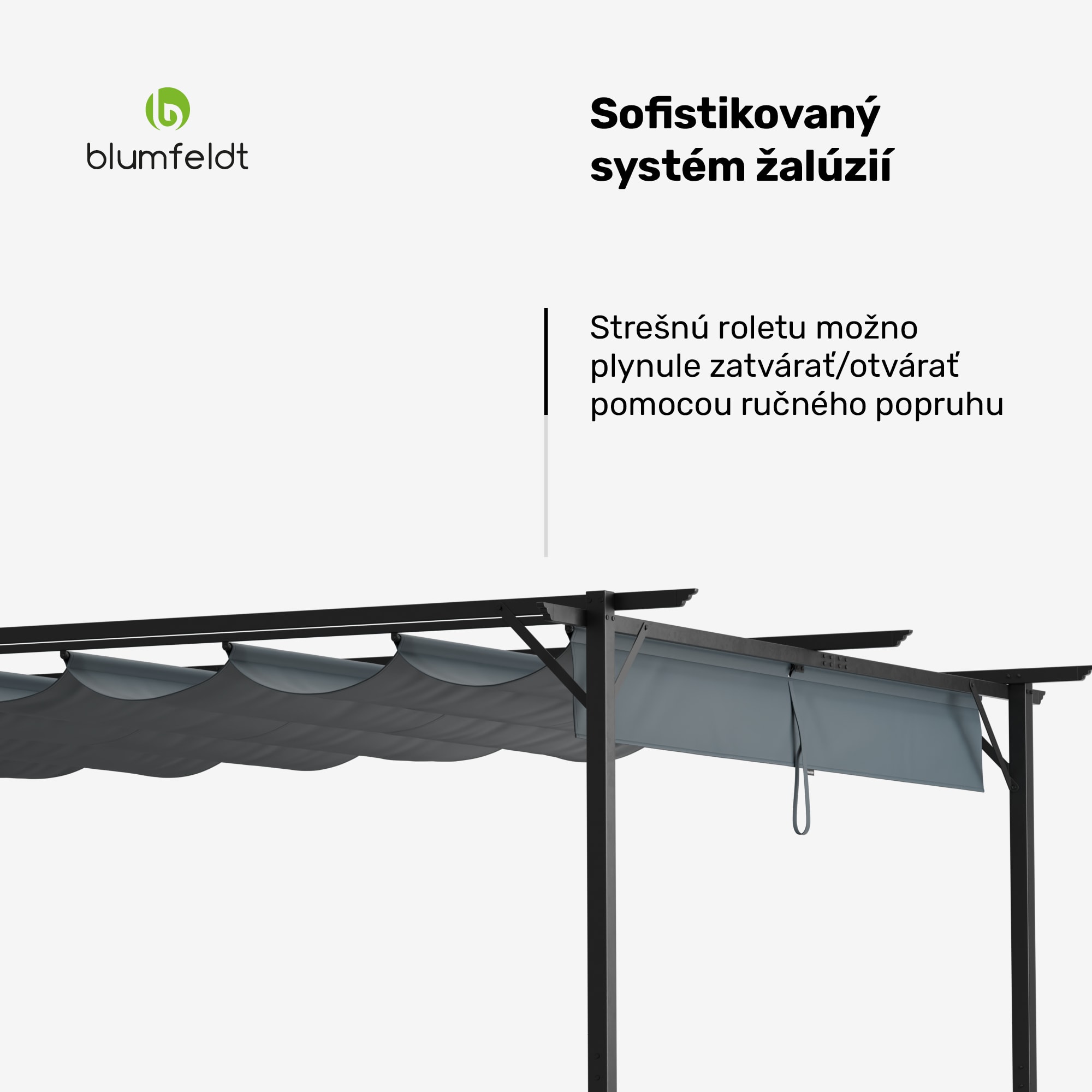 Blumfeldt Pantheon Robust Pergola, 3x4 m práškovo lakovaná oceľ odolná voči poveternostným vplyvom – Obrázok 3