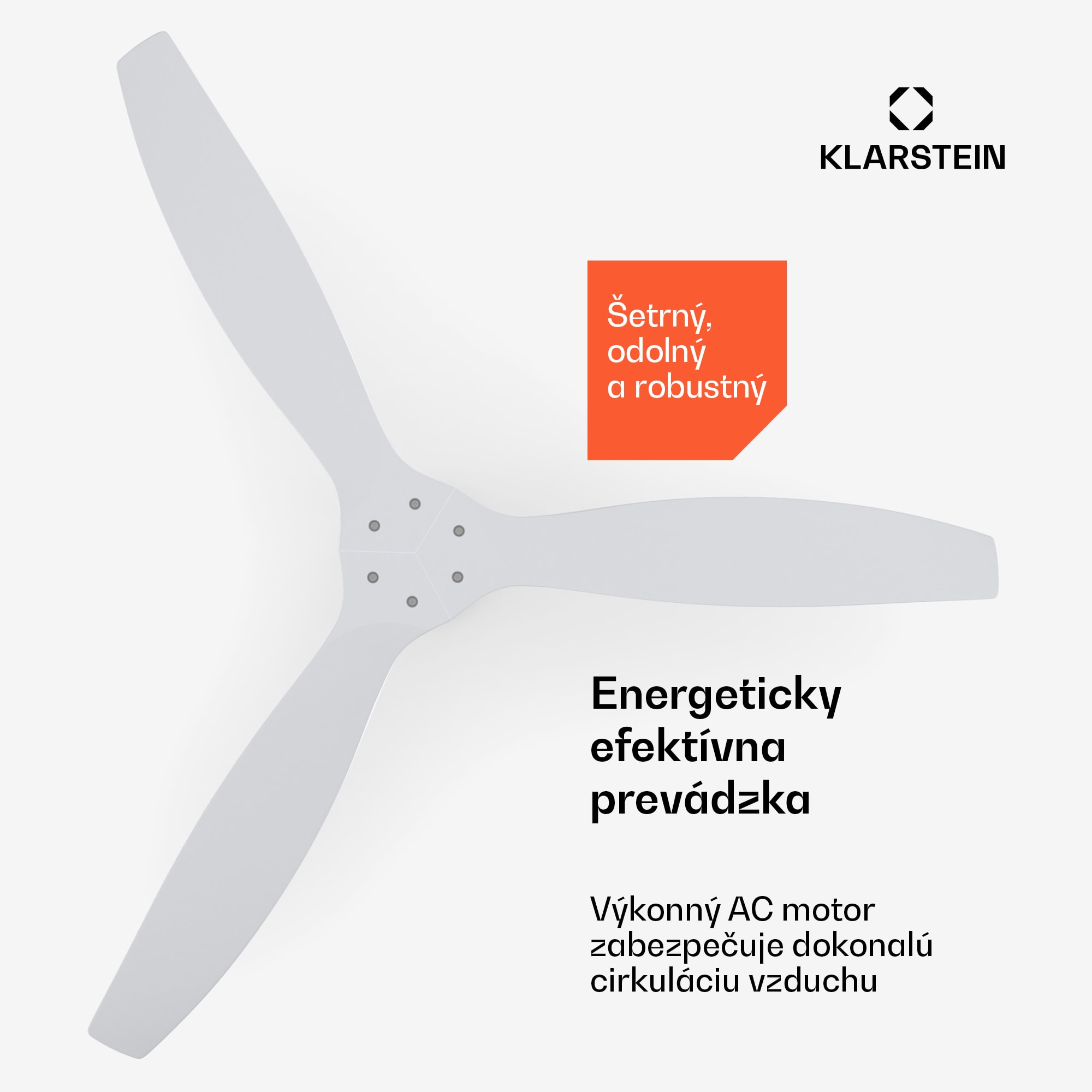 Klarstein Santa Elena 52" stropný ventilátor, 9 060 m³/h, 6 stupňov rýchlosti, diaľkové ovládanie – Obrázok 3