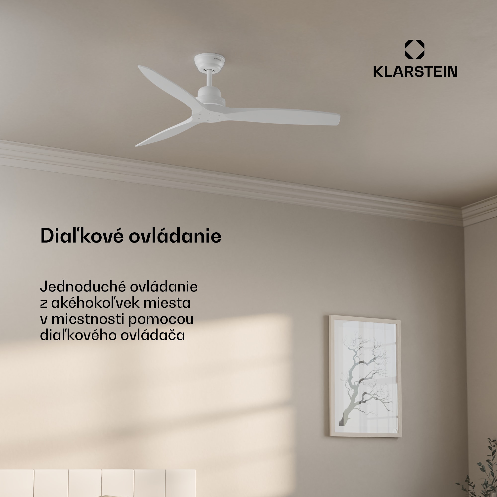 Klarstein Santa Elena 52" stropný ventilátor, 9 060 m³/h, 6 stupňov rýchlosti, diaľkové ovládanie – Obrázok 4