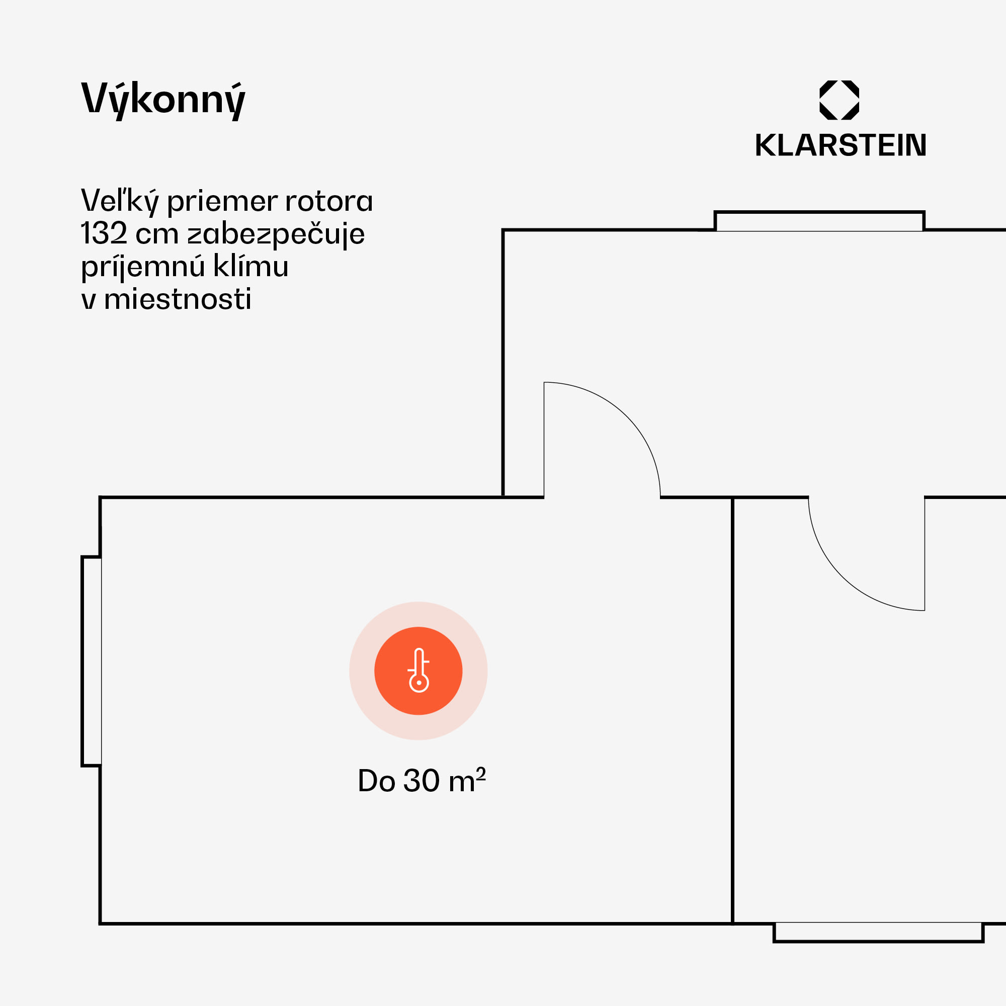 Klarstein Santa Elena Smart 52" stropný ventilátor, 10260 m³/h, 6 stupňov rýchlosti, diaľkové ovládanie, Smart – Obrázok 2