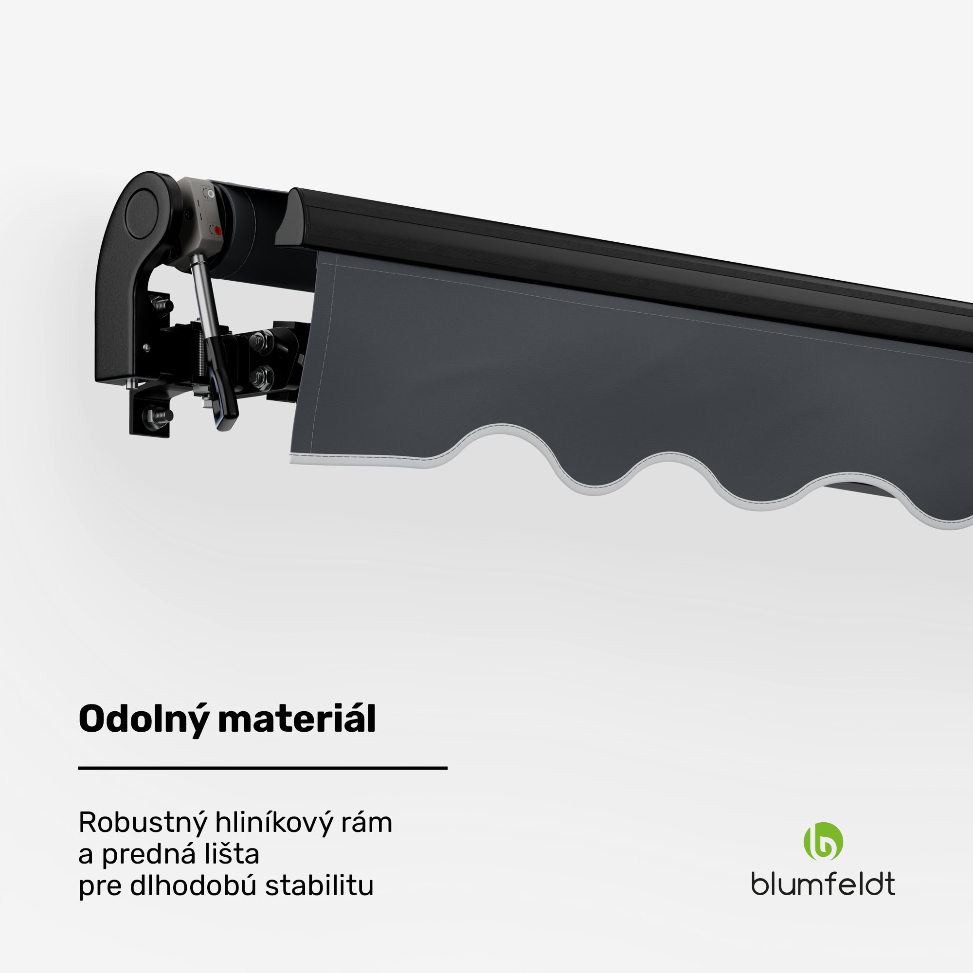 Blumfeldt CloudShade Markíza, Inteligentné ovládanie, UV ochrana, Montáž na stenu – Obrázok 3