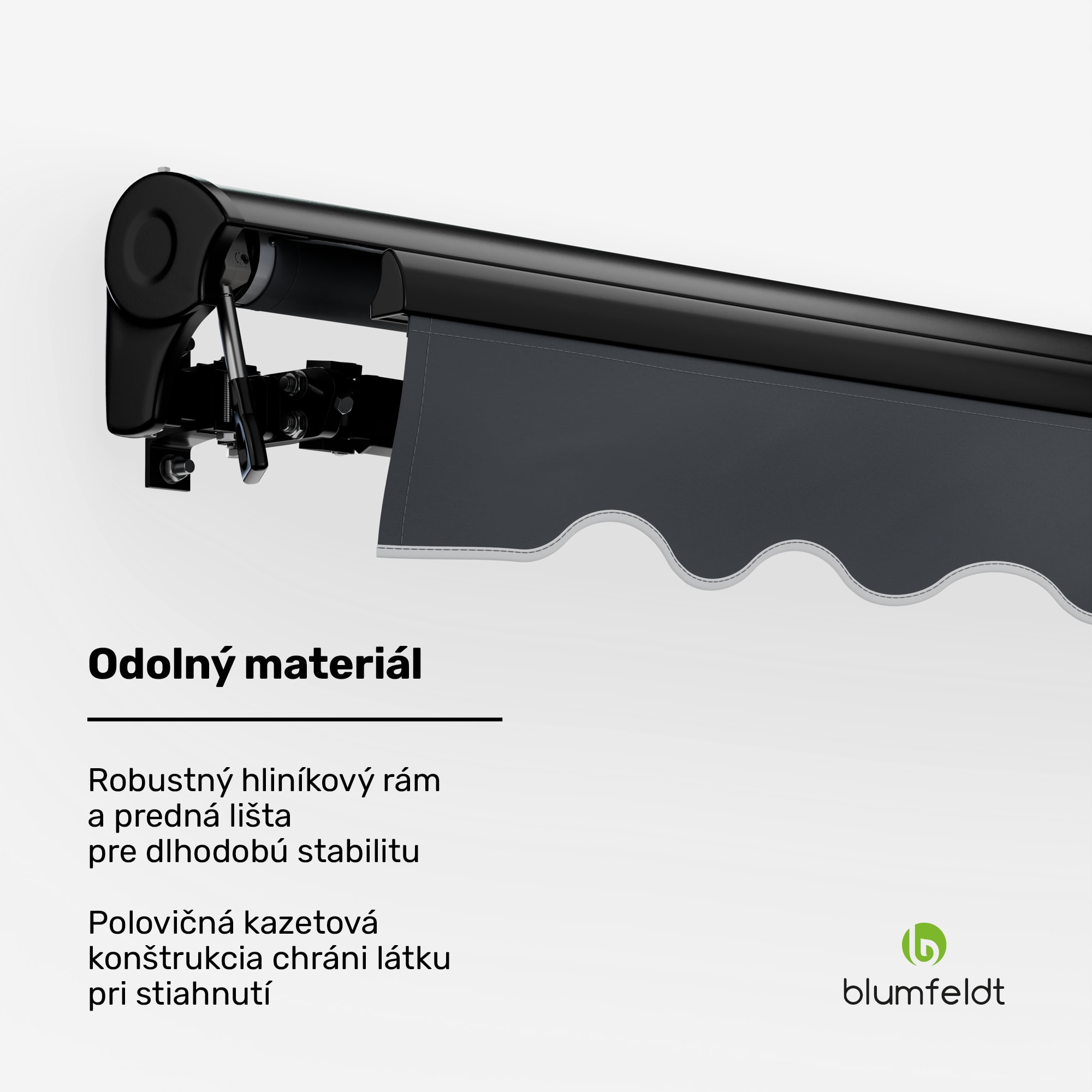 Blumfeldt CloudShade Markíza, Inteligentné ovládanie, UV ochrana, Montáž na stenu – Obrázok 3