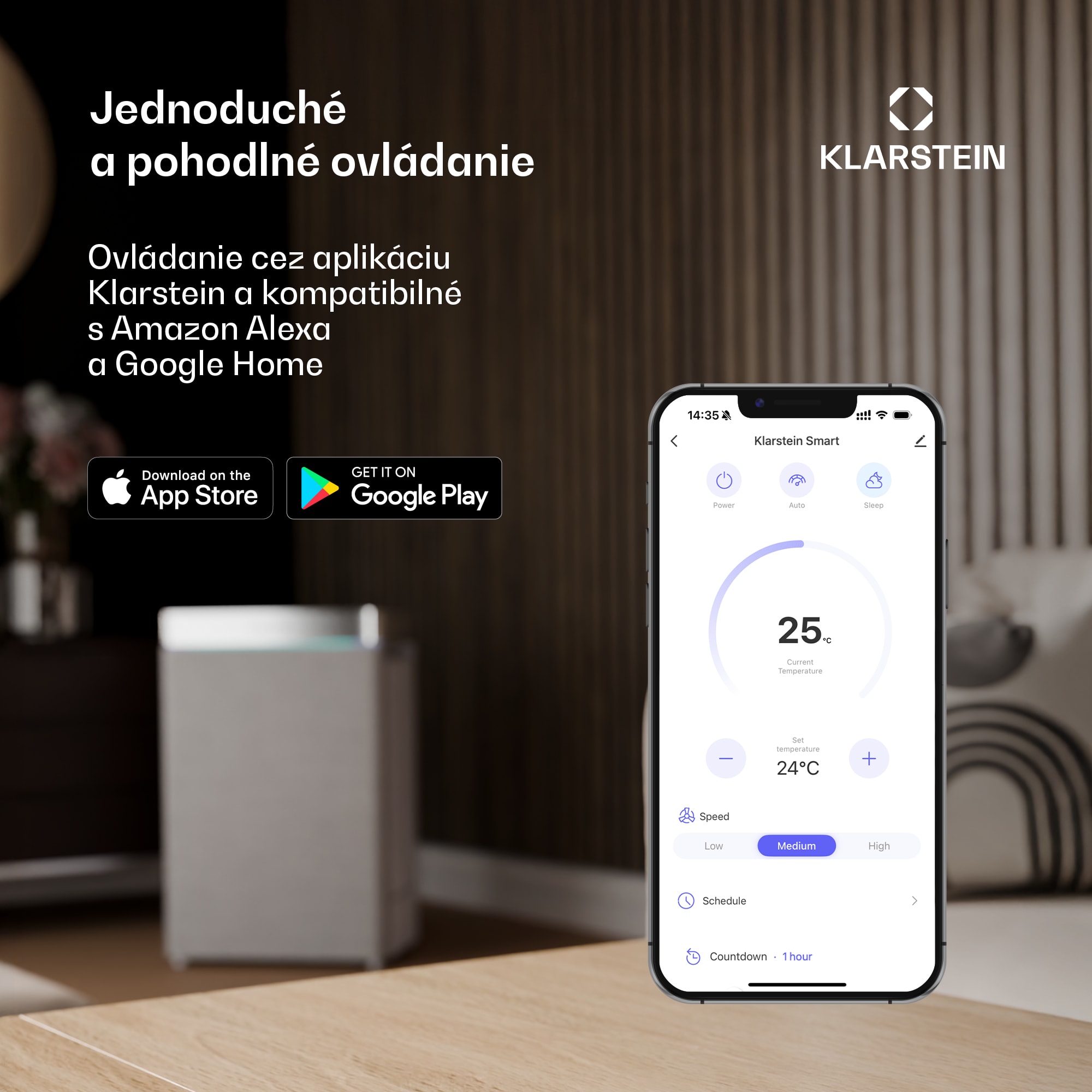 Klarstein AirFold | Inteligentný stropný ventilátor | Vysúvateľné lopatky | Stmievanie LED svetla | Smart – Obrázok 3