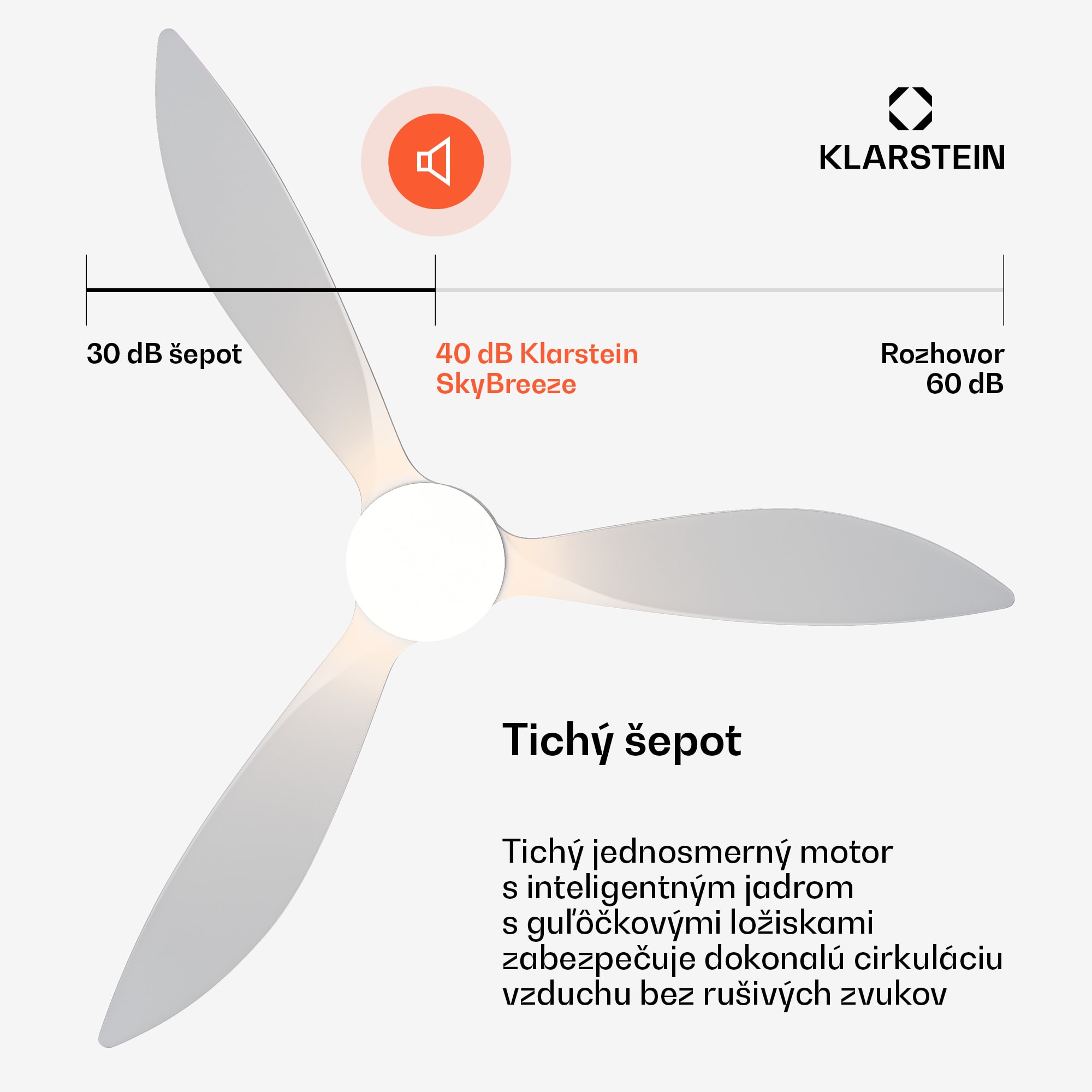 Klarstein SkyBreeze Smart istropný ventilátor, Vnútorné i vonkajšie použitie, Inteligentné ovládanie, IP44, 40 dB – Obrázok 4