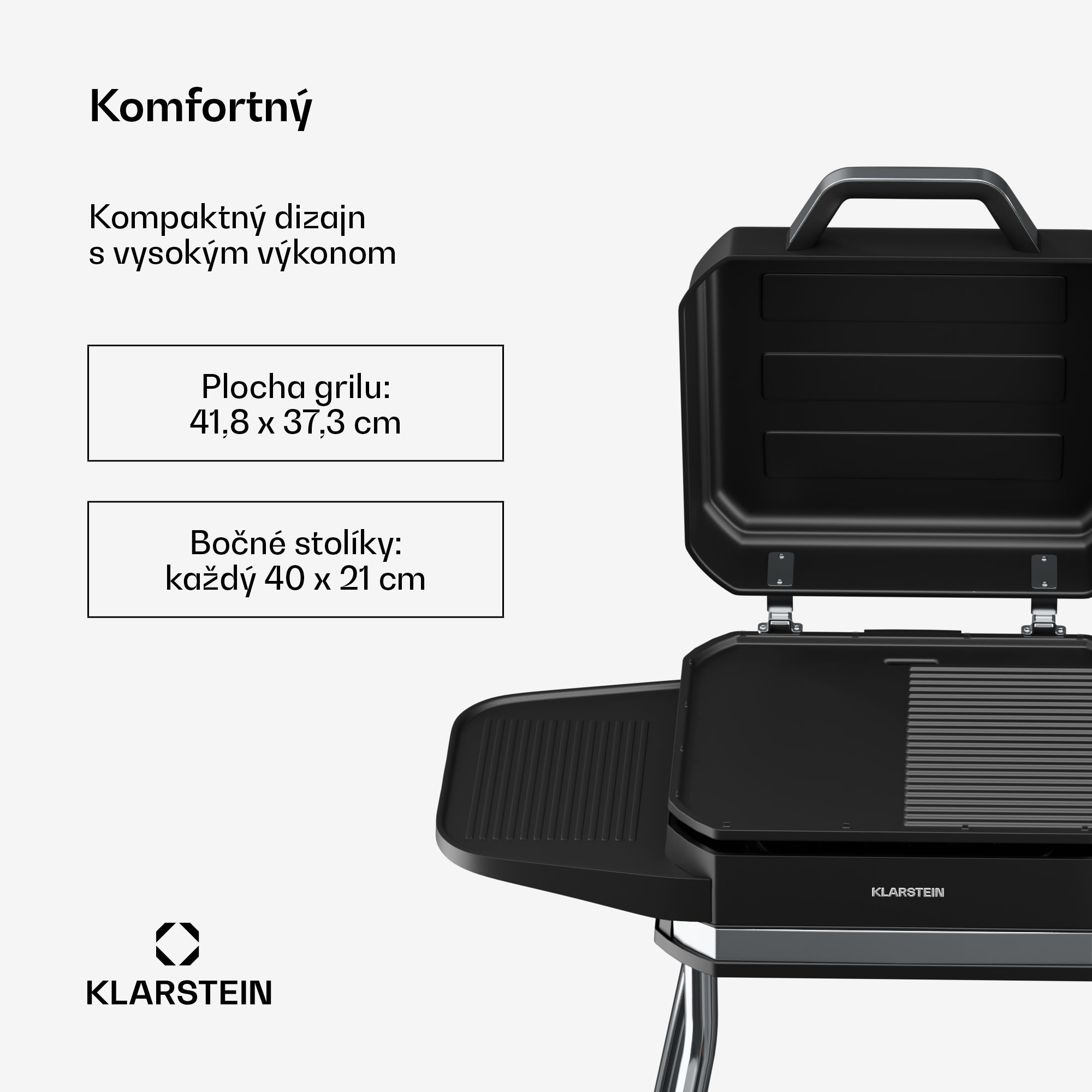 Klarstein Gatsby elektrický gril, Vnútorné a vonkajšie použitie, 3050 W, EasyGrill Concept, Do 240 °C – Obrázok 2