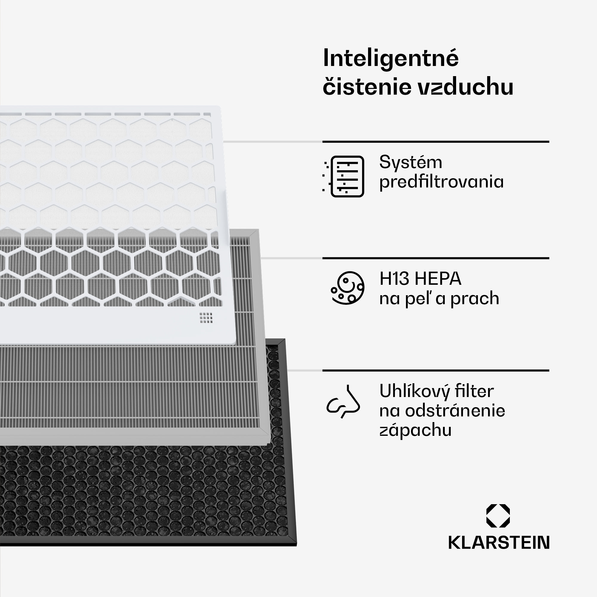 Klarstein AireLux Smart, čistička a zvlhčovač vzduchu 2v1, CADR 400 m³/h, sivá – Obrázok 2