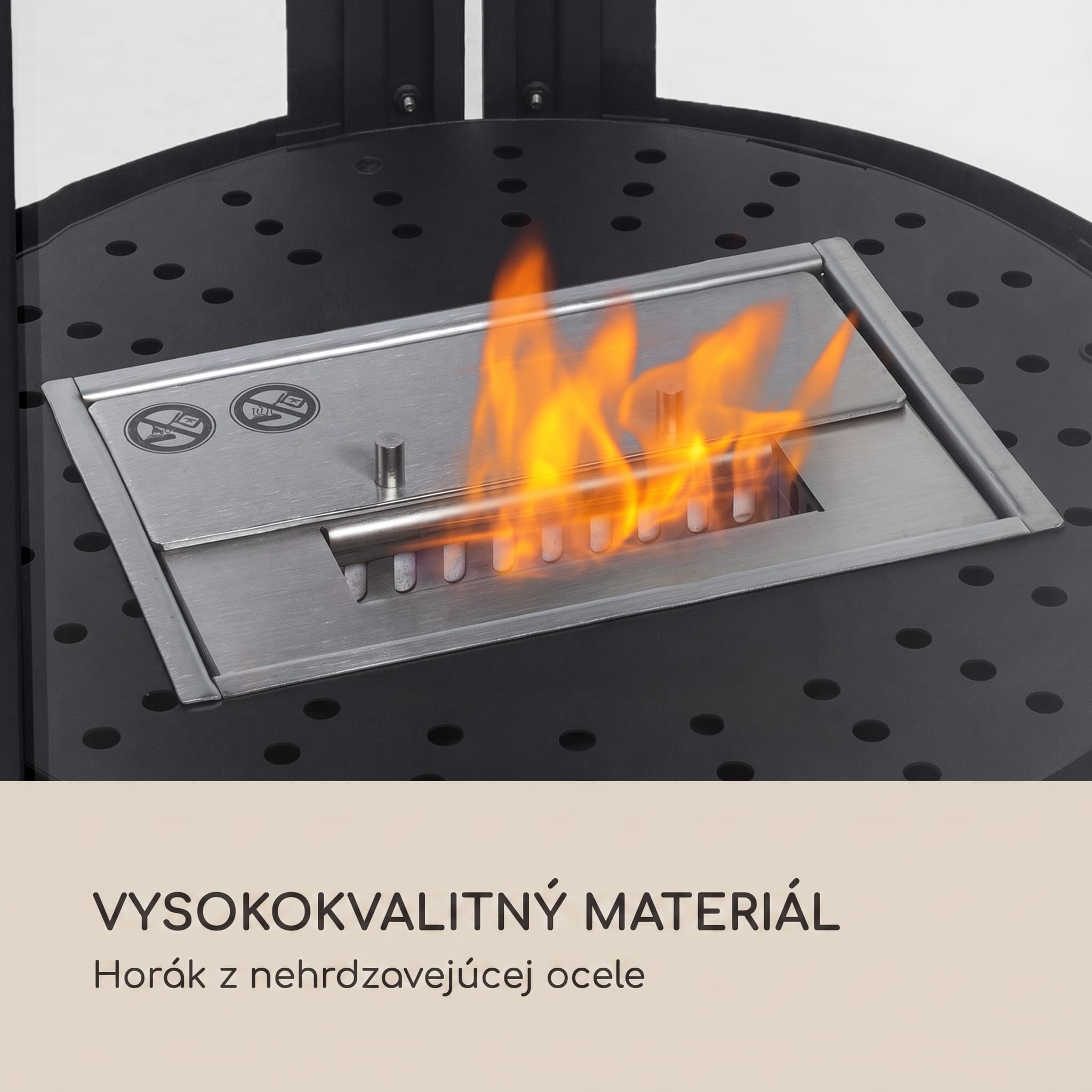 Blumfeldt Fiamme Circulo, etanolový krb, horák z nehrdzavejúcej ocele, 1,2 l, doba horenia 4-5 h – Obrázok 3