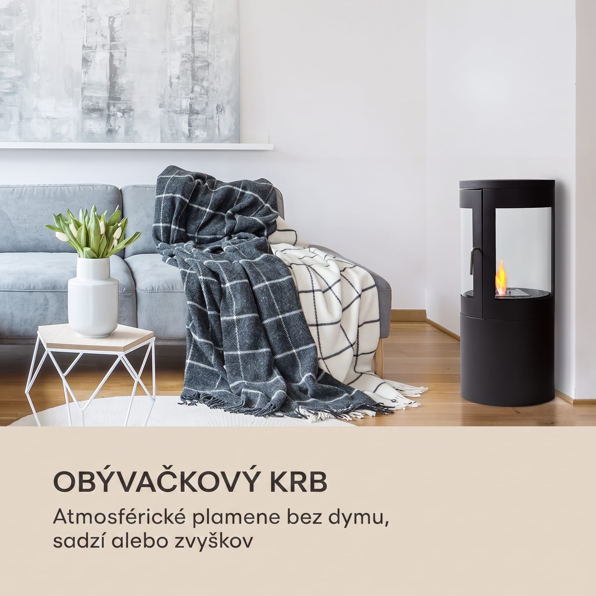 Blumfeldt Fiamme Circulo, etanolový krb, horák z nehrdzavejúcej ocele, 1,2 l, doba horenia 4-5 h – Obrázok 4