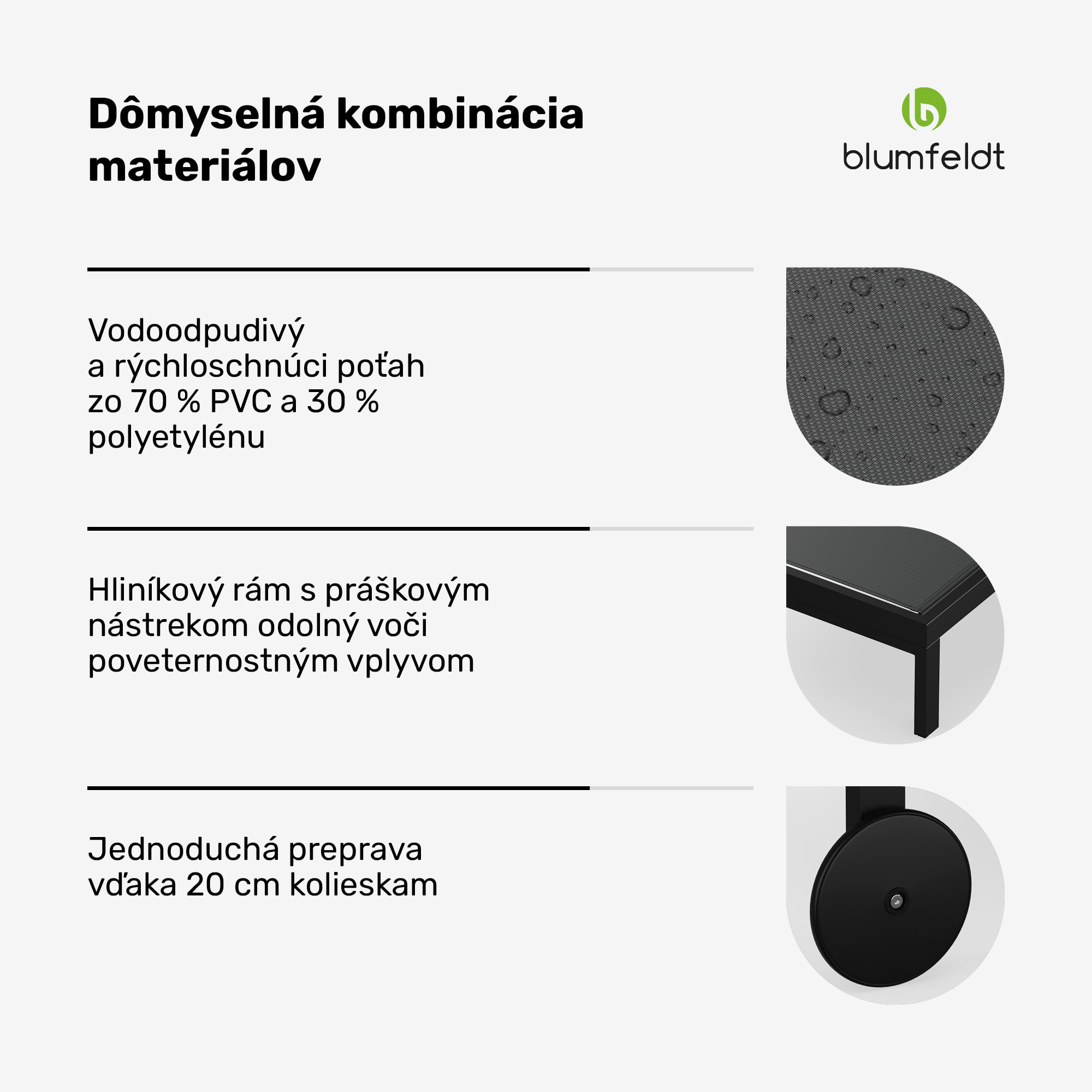 Blumfeldt Ležadlo Lucca Lounge | Nosnosť 120 kg | 5 polôh | vodeodolné – Obrázok 4