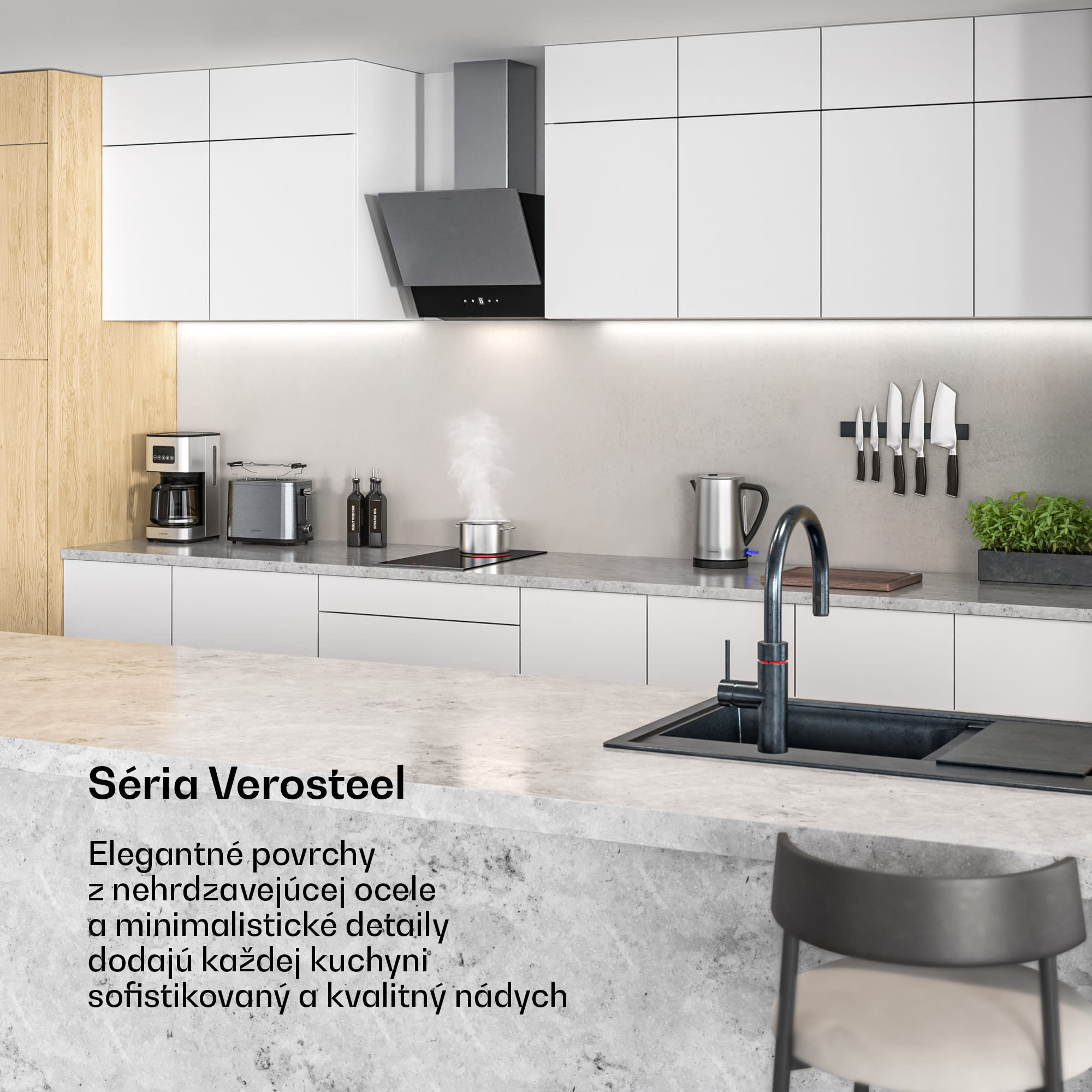 Klarstein Verosteel sklokeramická varná doska | Minimalistická, výkonná | 2 varné zóny | 3000 W | 30 cm