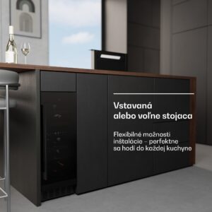 Klarstein Velaire vstavaná vinotéka | Moderná, elegantná | UV ochrana | Dvojzónová | 17 fliaš