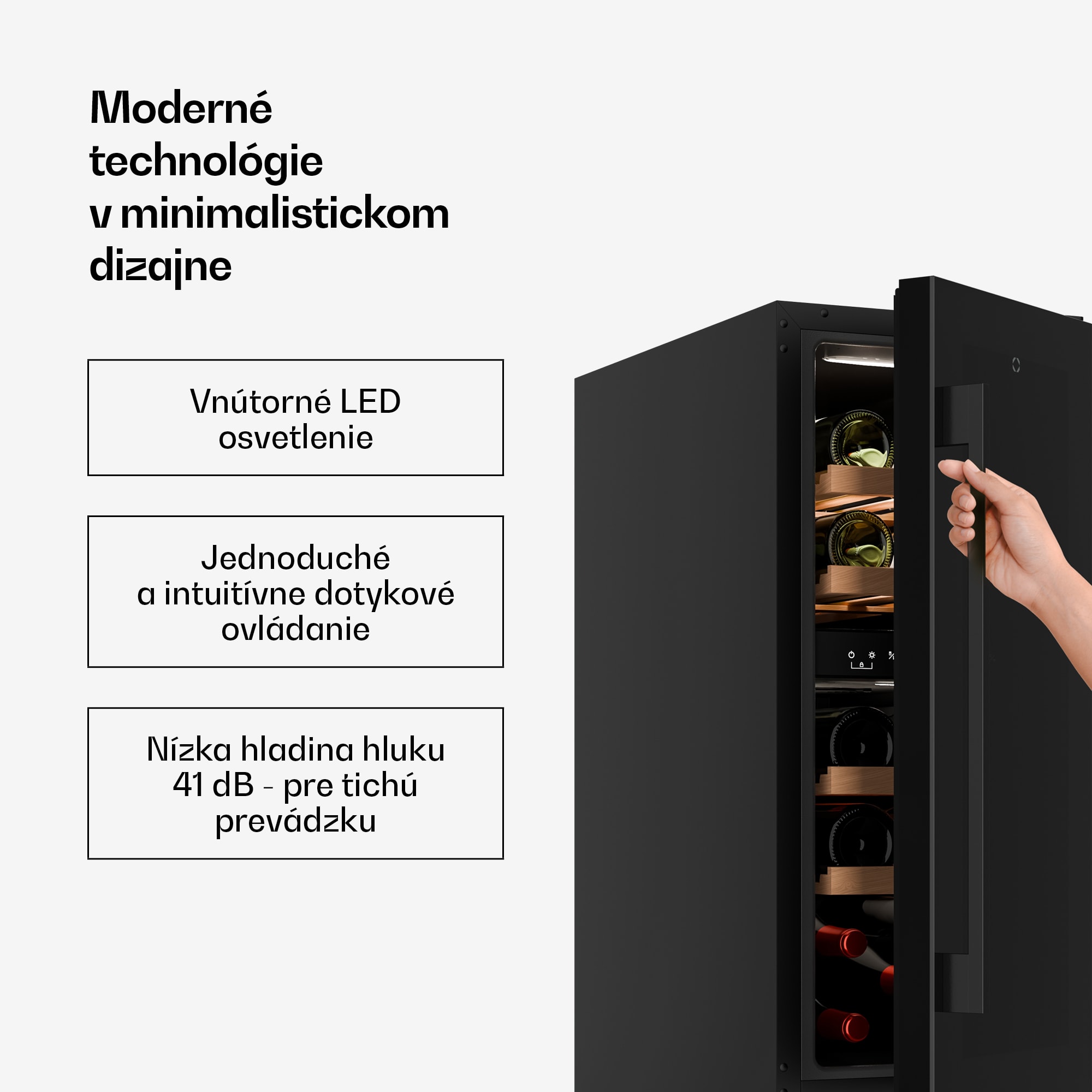 Klarstein Velaire vstavaná vinotéka | Moderná, elegantná | UV ochrana | Dvojzónová | 17 fliaš – Obrázok 3