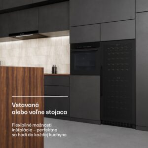Klarstein Velaire vstavaná vinotéka | Moderná, elegantná | UV ochrana | Dvojzónová | 122 fliaš