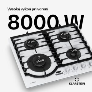 Klarstein Ignito plynová varná doska | 8 kW | liatinové podpery | časovač | regulácia teploty