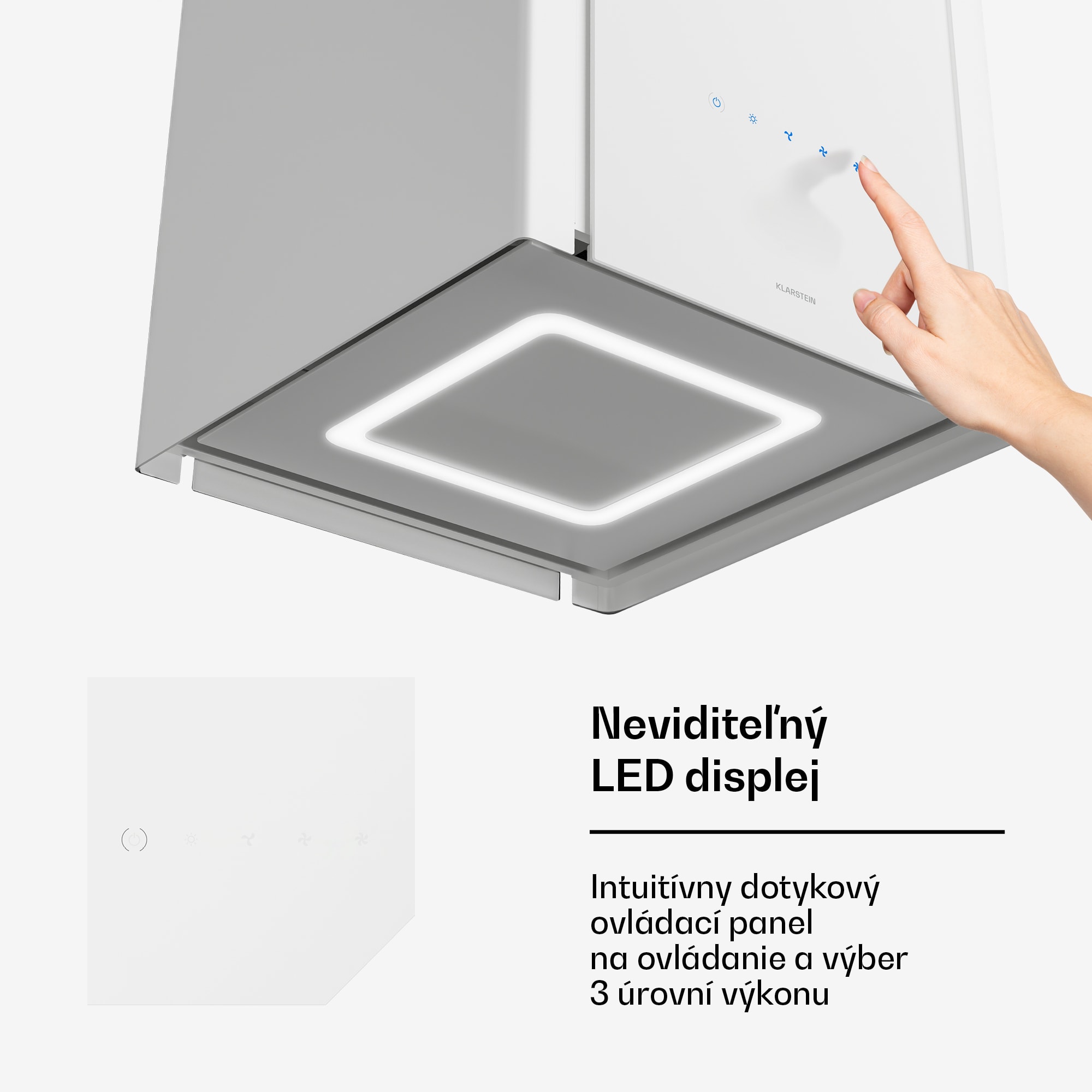 Klarstein Velaire odsávač pár s výsuvnou funkciou 40 cm | Elegantný, minimalistický, výkonný | EEC A++ | 601 m³/h – Obrázok 4