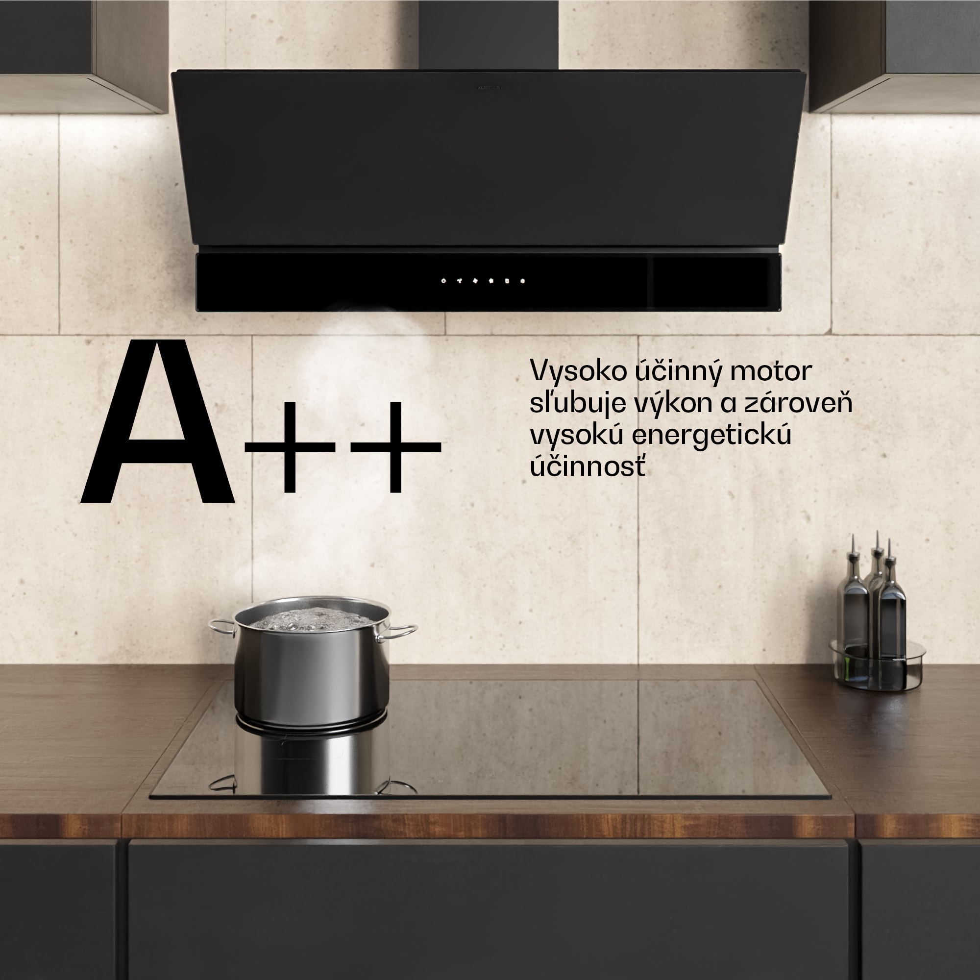 Klarstein Velaire digestor | Elegantný, minimalistický, výkonný | Trieda energetickej účinnosti A++ | 820 m³/h | 90 cm – Obrázok 4