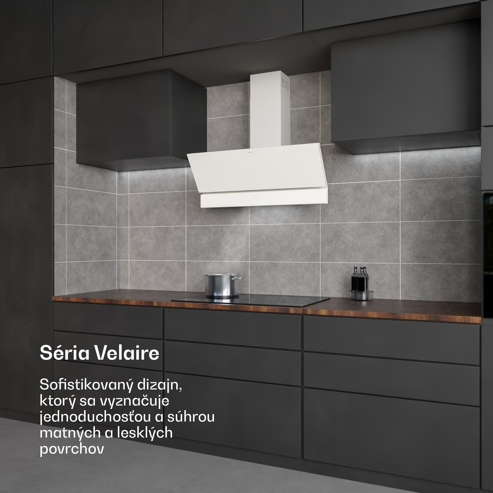 Klarstein Velaire odsávač pár | Elegantný, minimalistický, výkonný | Trieda energetickej účinnosti A++ | 818 m³/h | 90 cm