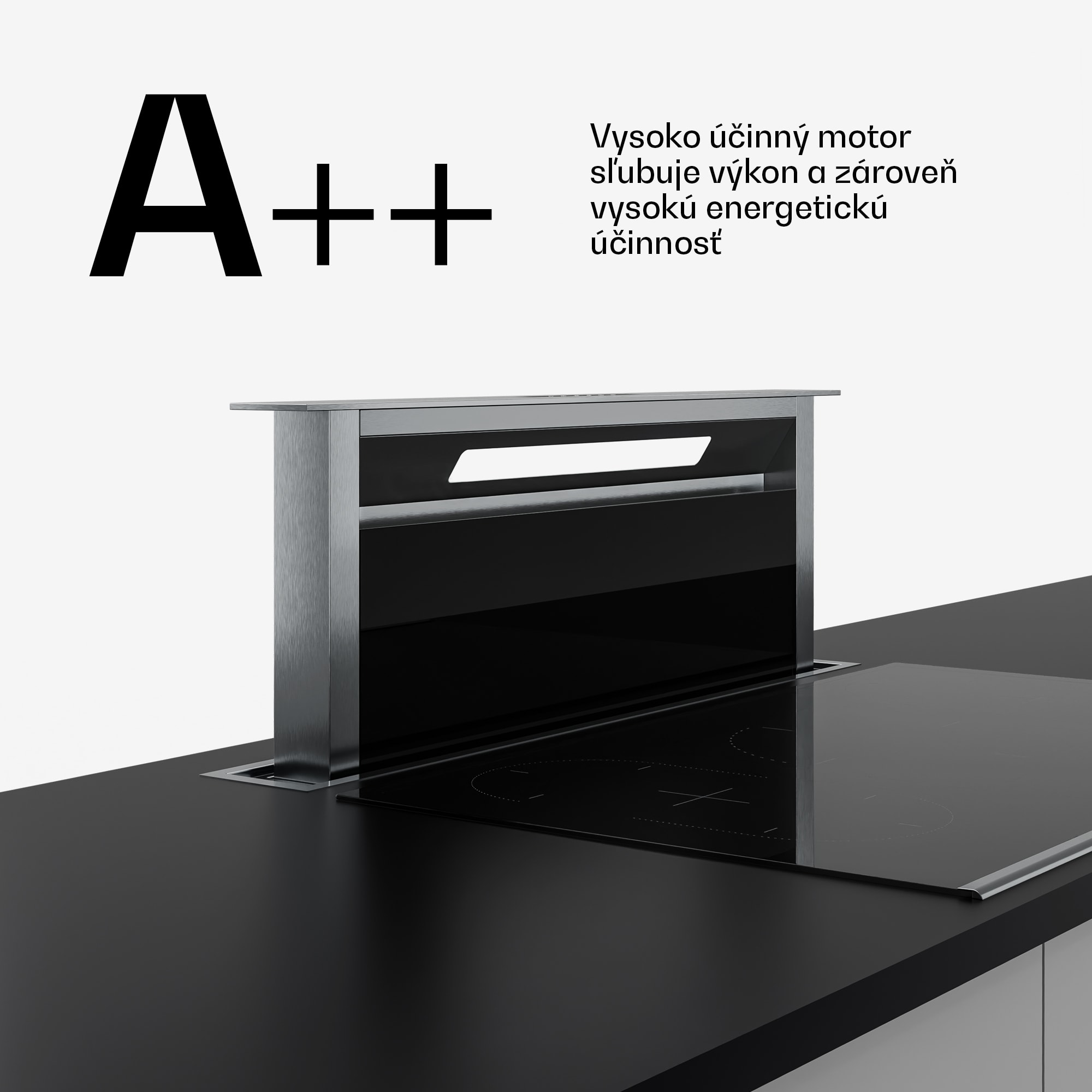 Klarstein Verosteel zapustený odsávač pár minimalistický, výkonný, trieda energetickej účinnosti A++ 907 m³/h 90 cm – Obrázok 4