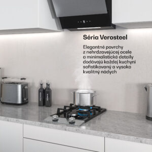 Klarstein Verosteel plynová varná doska | 2 horáky | elektrické zapaľovanie | zemný plyn a LPG | 4200 W | 30 cm