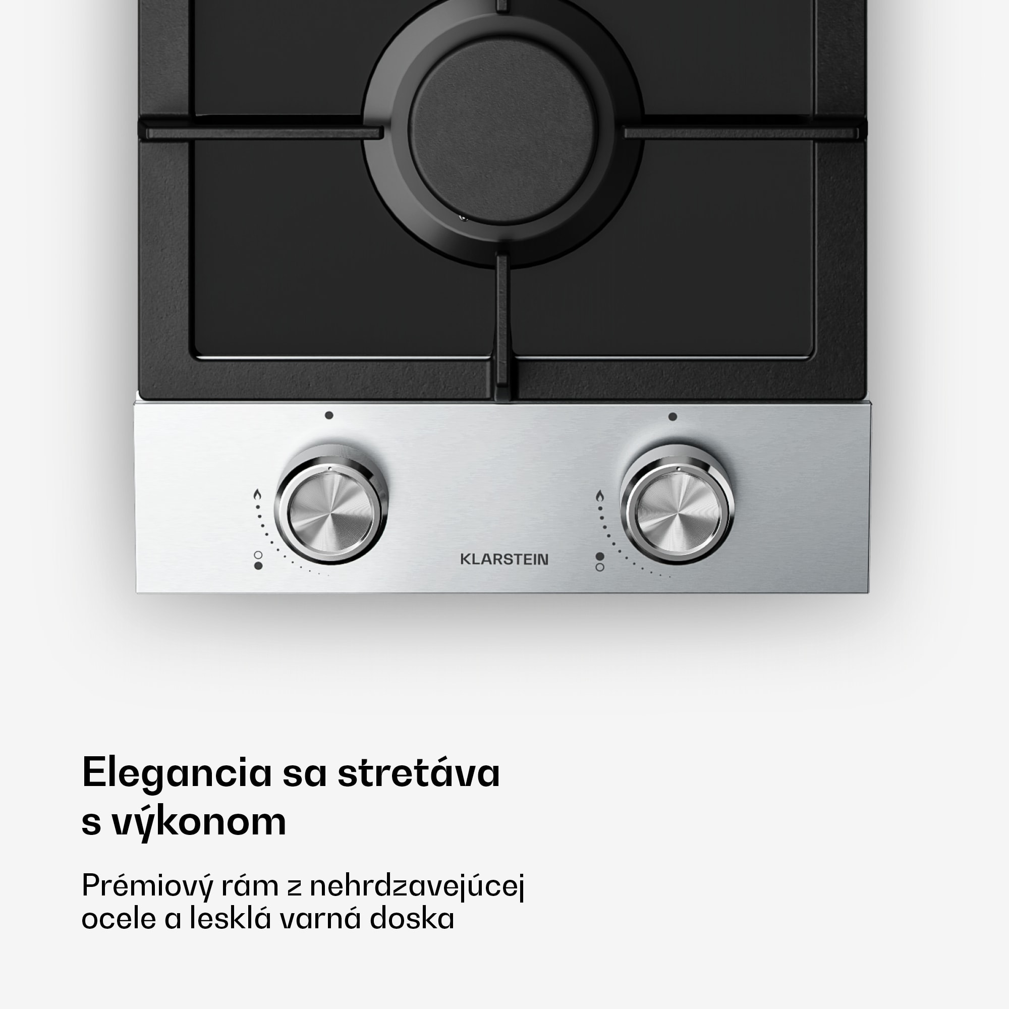 Klarstein Verosteel plynová varná doska | 2 horáky | elektrické zapaľovanie | zemný plyn a LPG | 4200 W | 30 cm – Obrázok 3