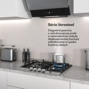 Klarstein Verosteel plynová varná doska | 4 horáky | elektrické zapaľovanie | zemný plyn a LPG | 8000 W | 60 cm