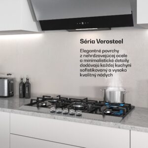 Klarstein Verosteel plynová varná doska | 5 horákov | elektrické zapaľovanie | kompatibilná s zemným plynom a LPG | 10400 W | 90 cm