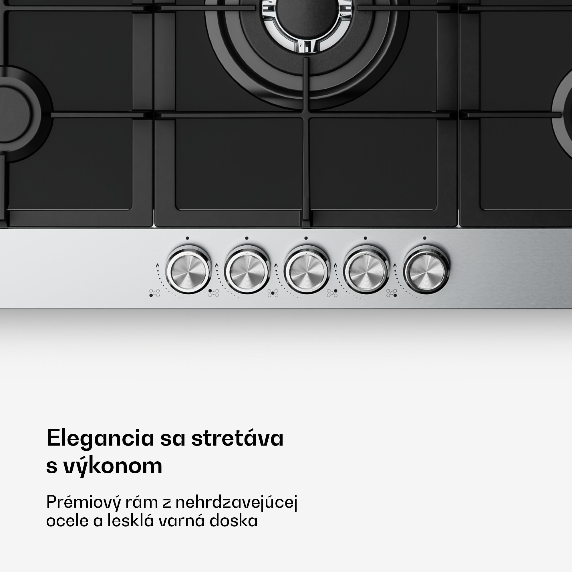 Klarstein Verosteel plynová varná doska | 5 horákov | elektrické zapaľovanie | kompatibilná s zemným plynom a LPG | 10400 W | 90 cm – Obrázok 3