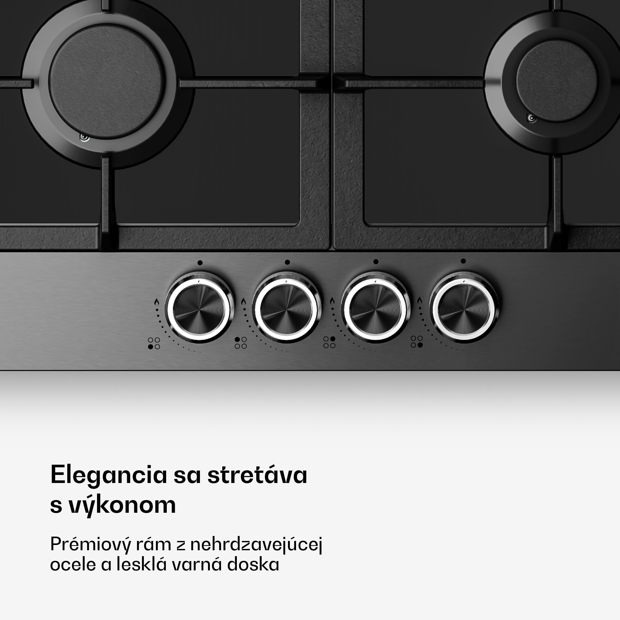 Klarstein Verosteel plynová varná doska | 4 horáky | elektrické zapaľovanie | zemný plyn a LPG | 8000 W | 60 cm – Obrázok 3