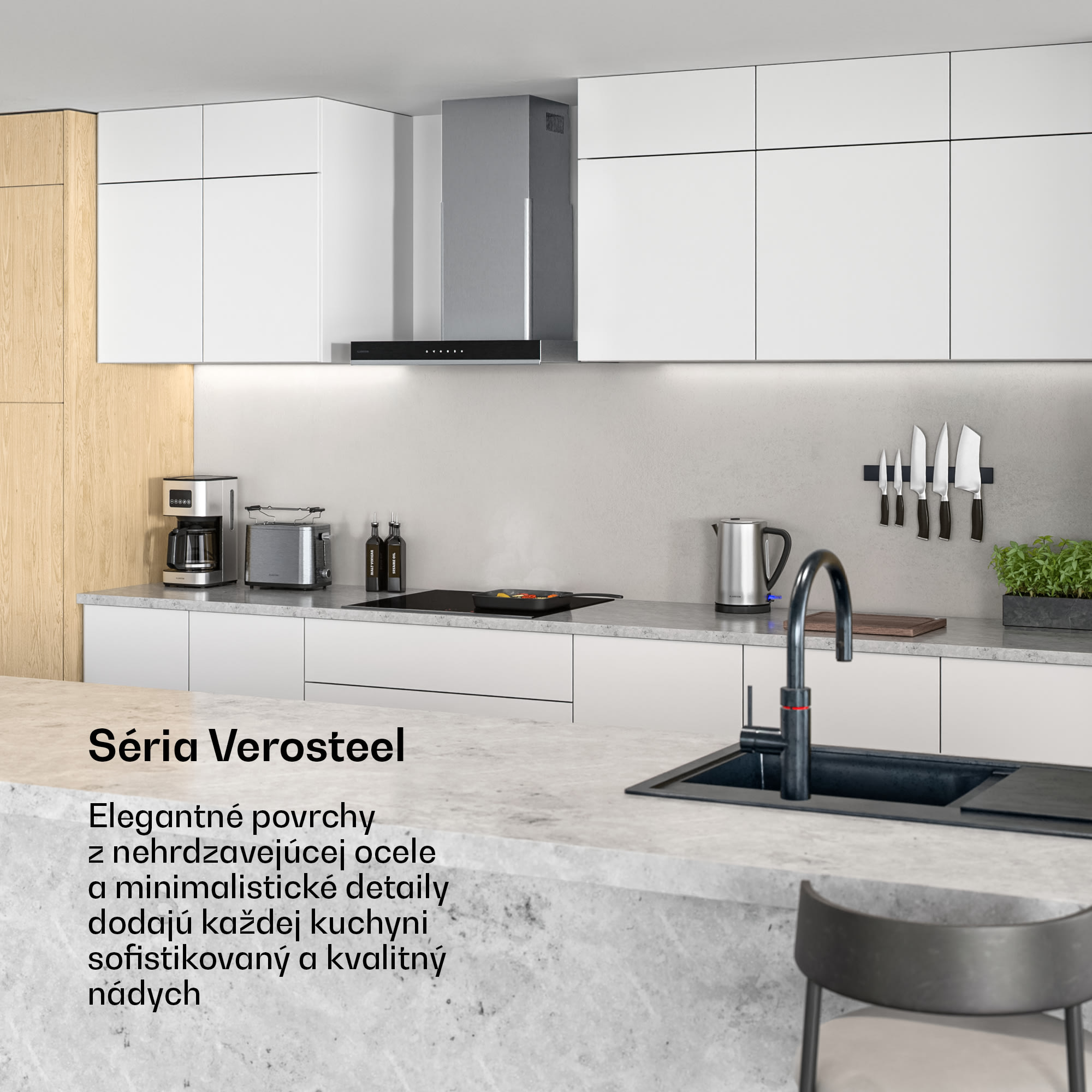 Klarstein Verosteel indukčná varná doska | Elegantná, minimalistická, výkonná | 4 varné zóny | 7400 W | 60 cm