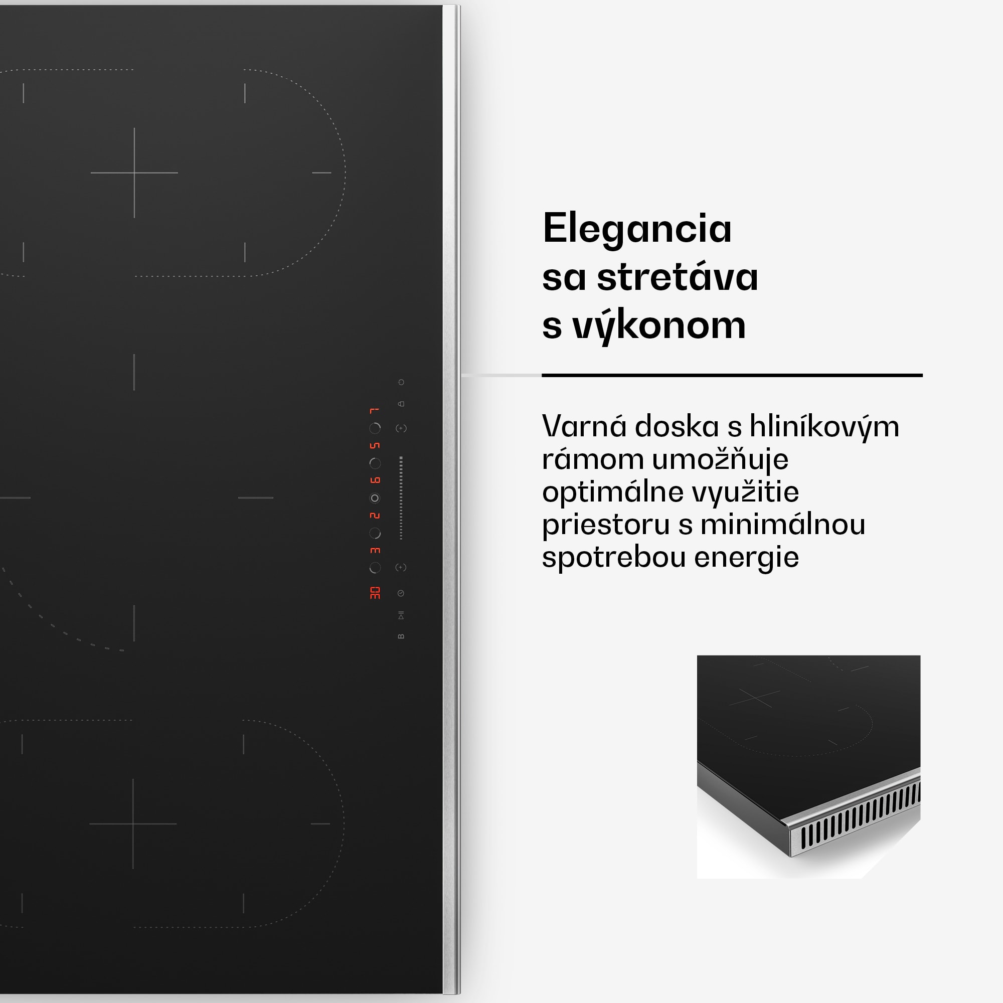 Klarstein Verosteel indukčná varná doska | Elegantná, minimalistická, výkonná | 5 varných zón | 12200 W | 90 cm – Obrázok 3