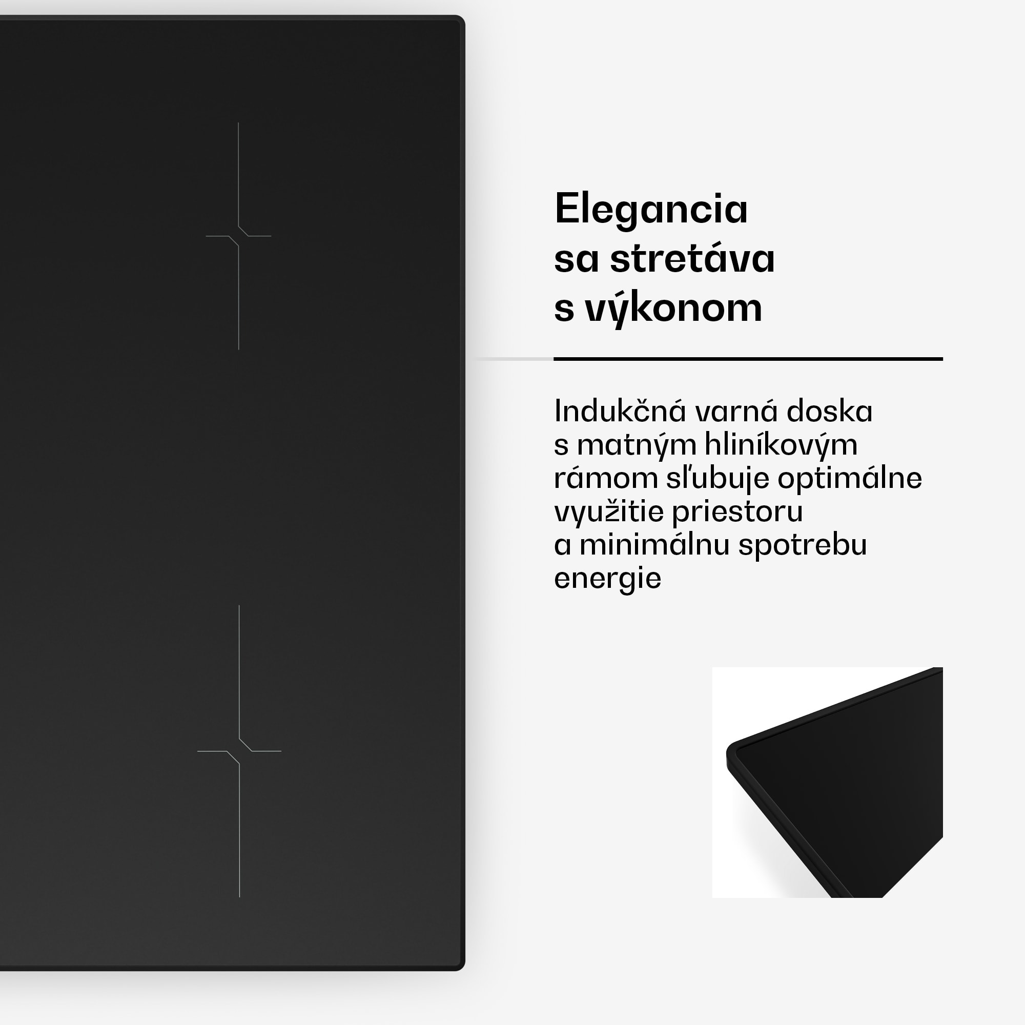 Klarstein Velaire indukčná varná doska, elegantná, minimalistická, výkonná, 4 varné zóny, 7000 W, 60 cm – Obrázok 3