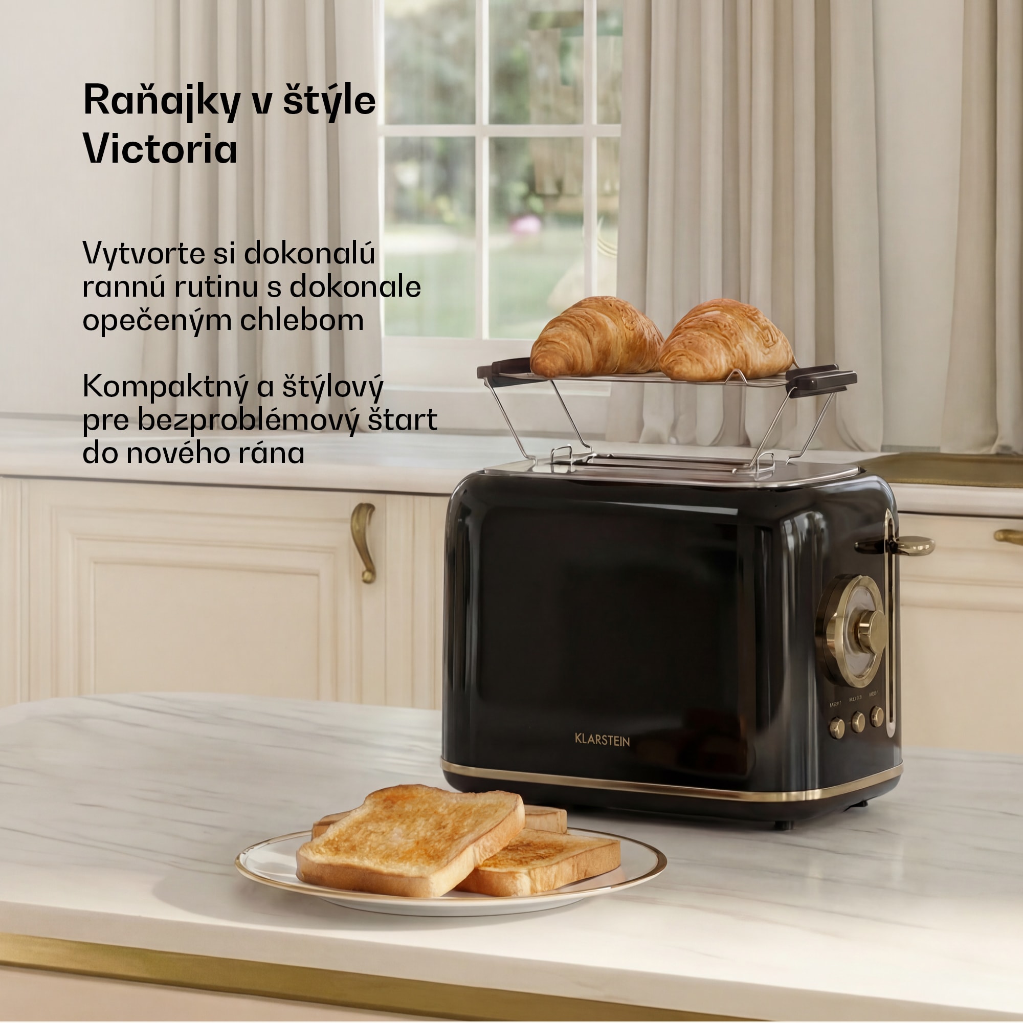 Klarstein Victoria hriankovač | 2-štrbinový | 800 W | 7 úrovní opraženia | držiak na žemle – Obrázok 2