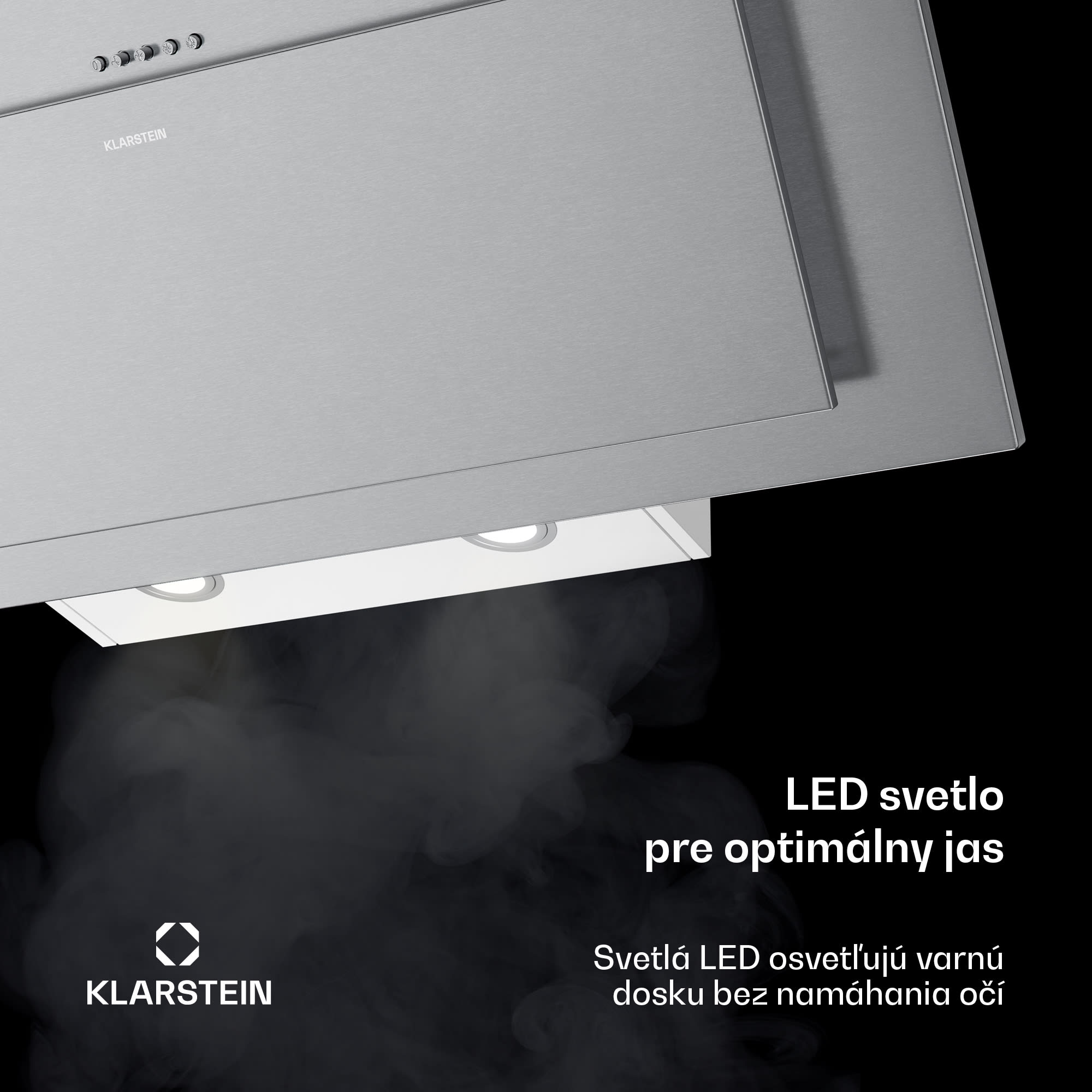 Klarstein Athena komínová digestorová kapucňa | odťah a recirkulácia | 254 m³/h | 56 W | 90 cm – Obrázok 4
