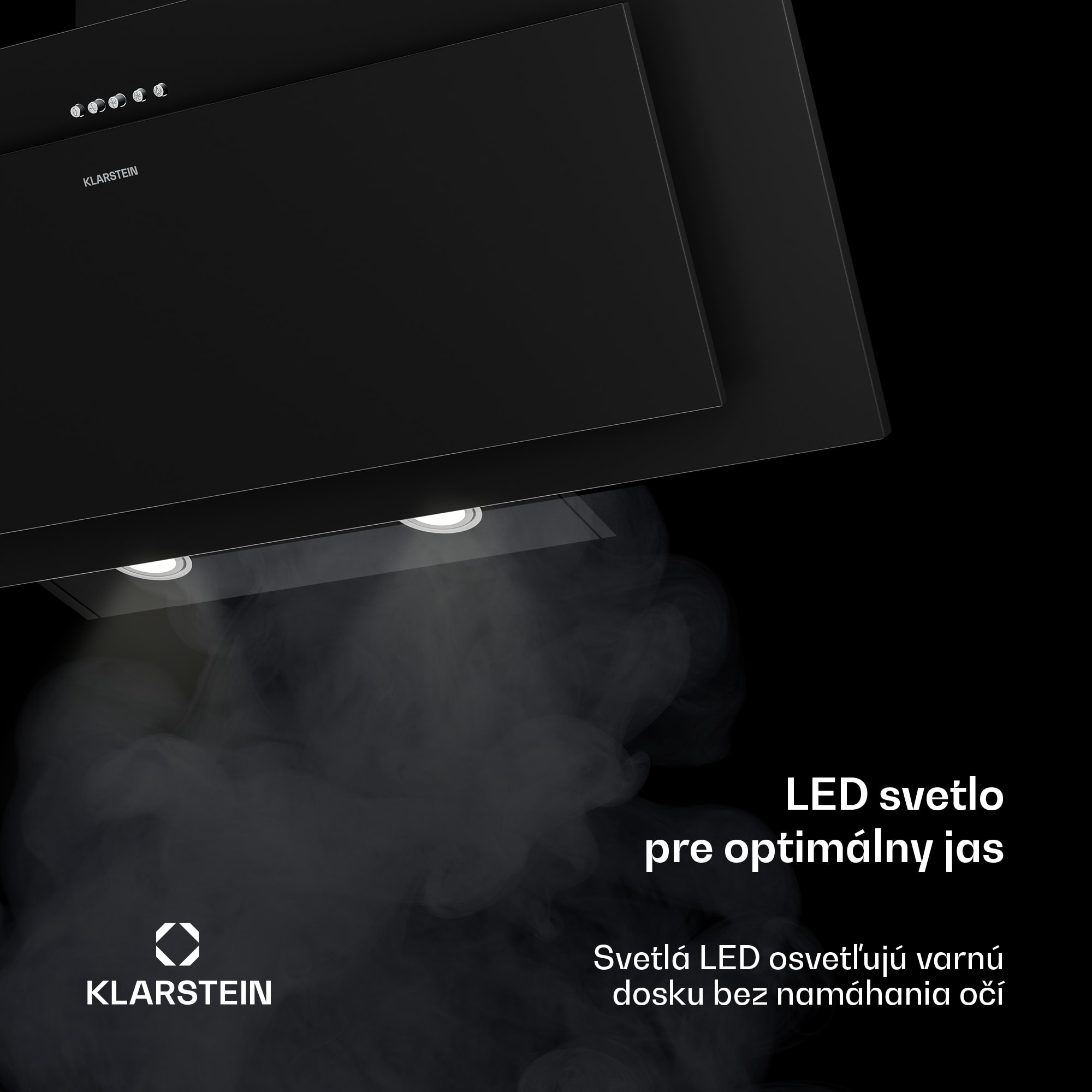 Klarstein Athena komínová digestorová kapucňa | odťah a recirkulácia | 254 m³/h | 56 W | 90 cm – Obrázok 4