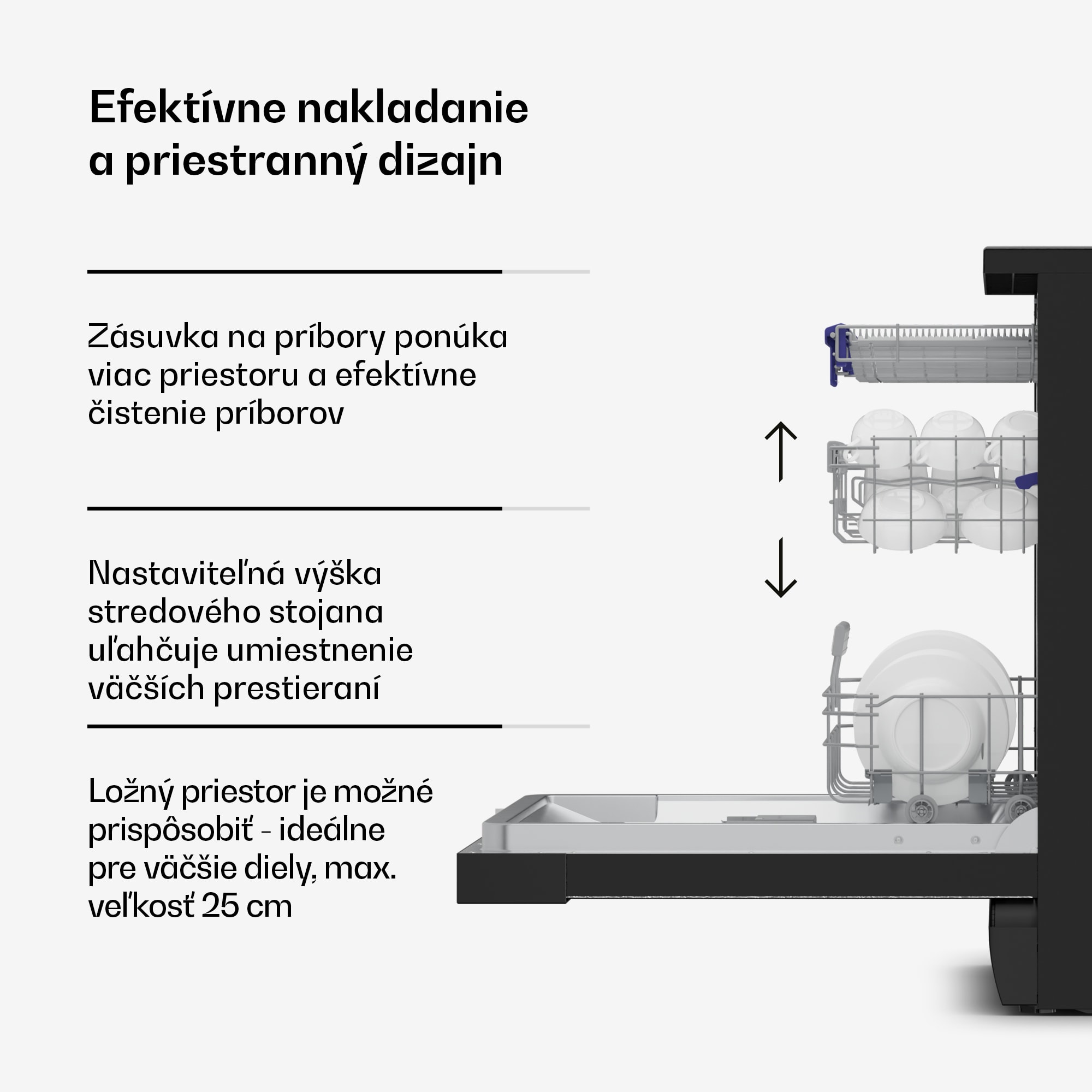 Klarstein Velaire voľne stojaca umývačka riadu | Minimalistická, elegantná, výkonná | EEK A | 60 cm – Obrázok 4