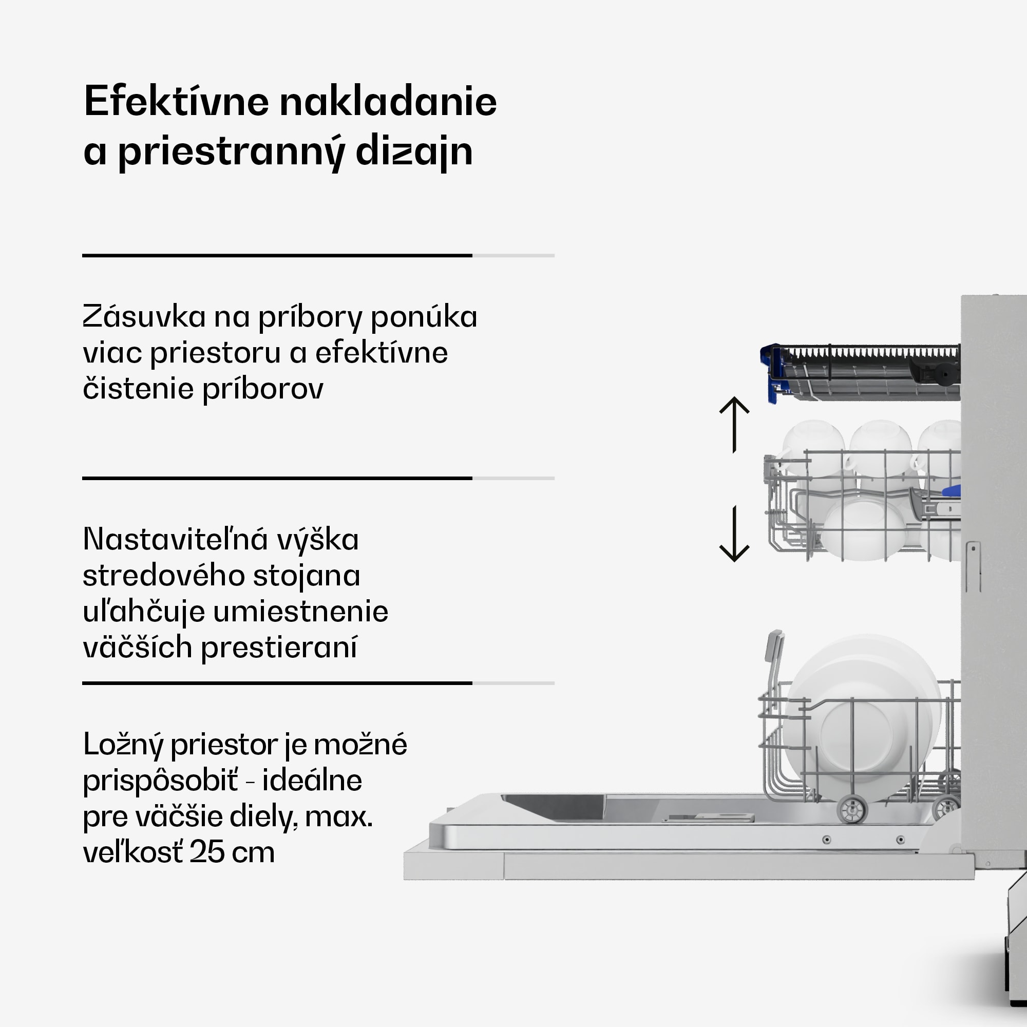 Klarstein Velaire plne integrovaná umývačka riadu | Minimalistická, výkonná | EEC A | 60 cm – Obrázok 4