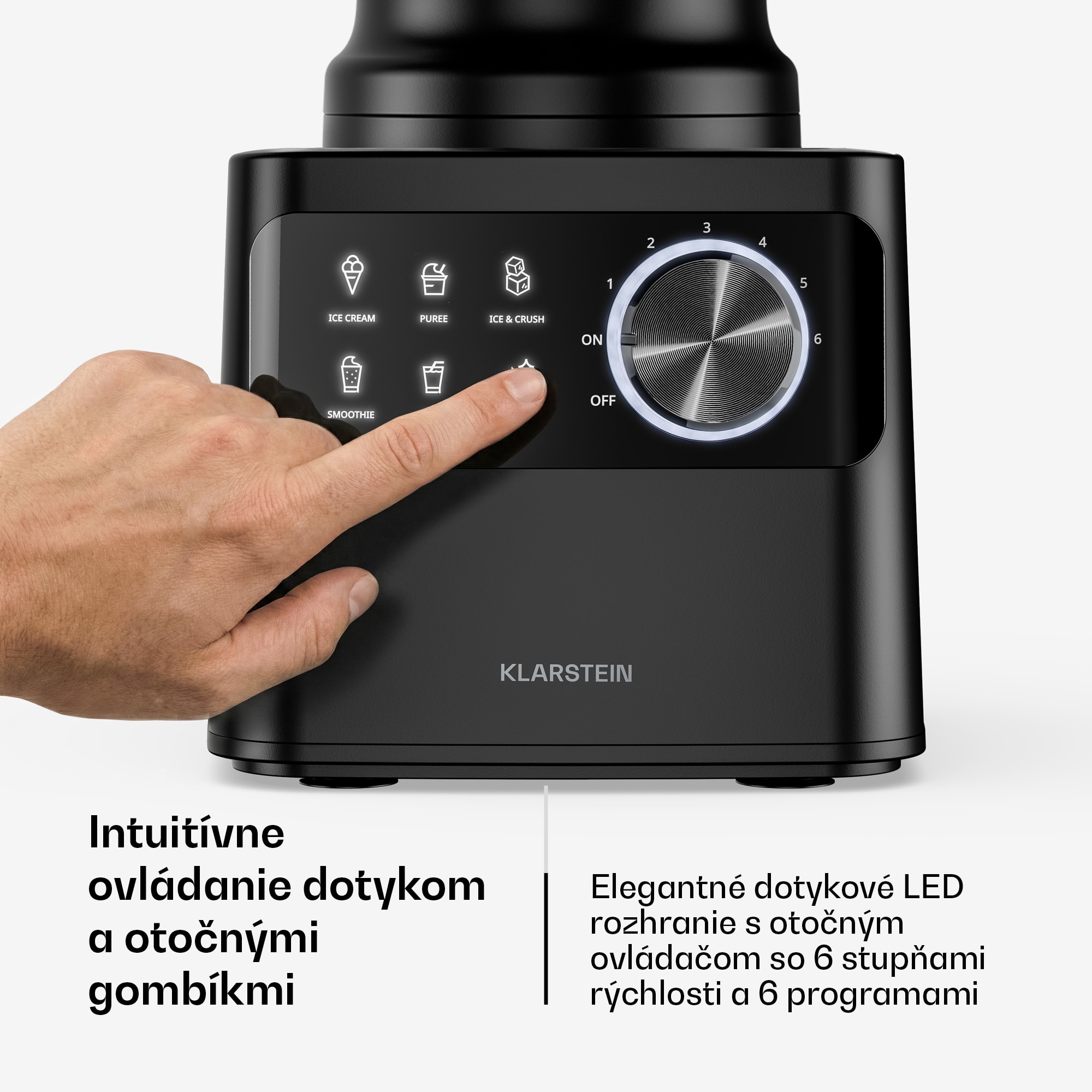 Klarstein Velaire kuchynský robot s mixérom 1200W, 2 l robot/1,75 l mixér, miesiace, šľahacie a odšťavovacie funkcie – Obrázok 4