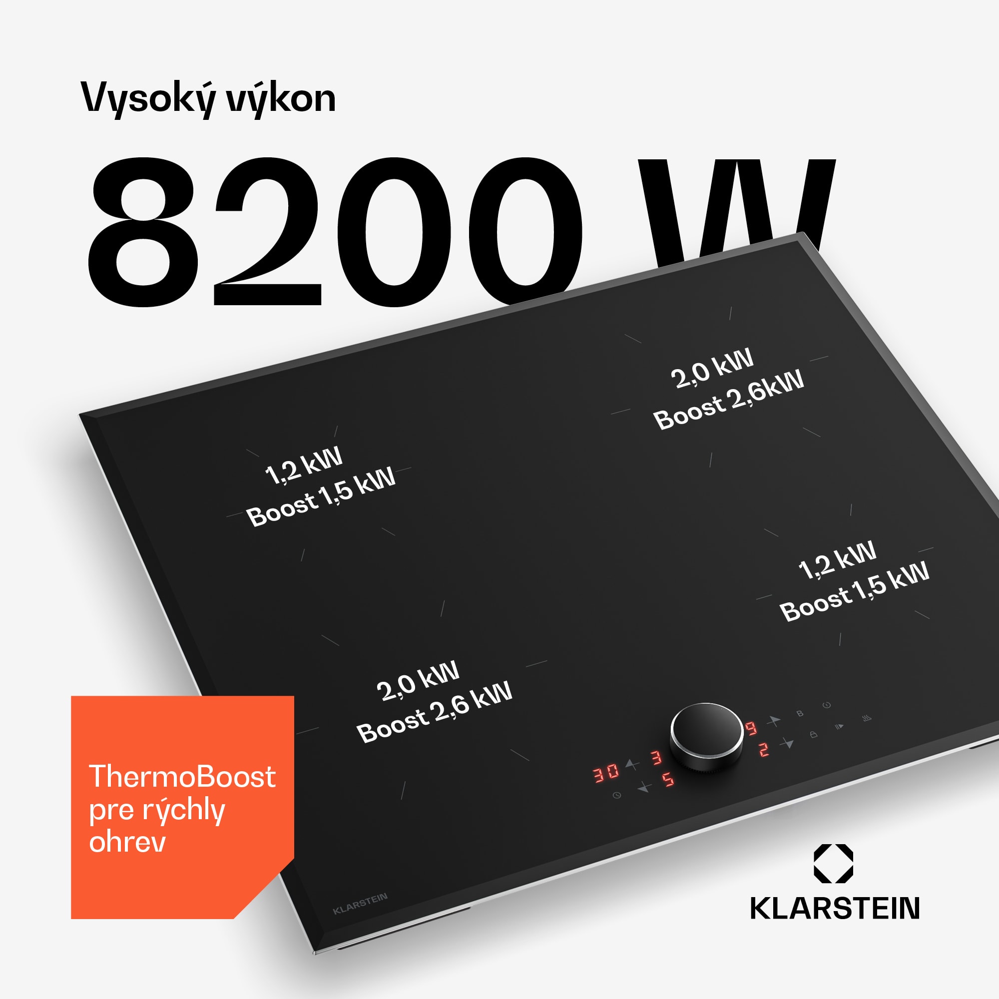 Klarstein Magnichef indukčná varná doska | 4 varné zóny | Moderná a inovatívna | 8200 W | 60 cm – Obrázok 2