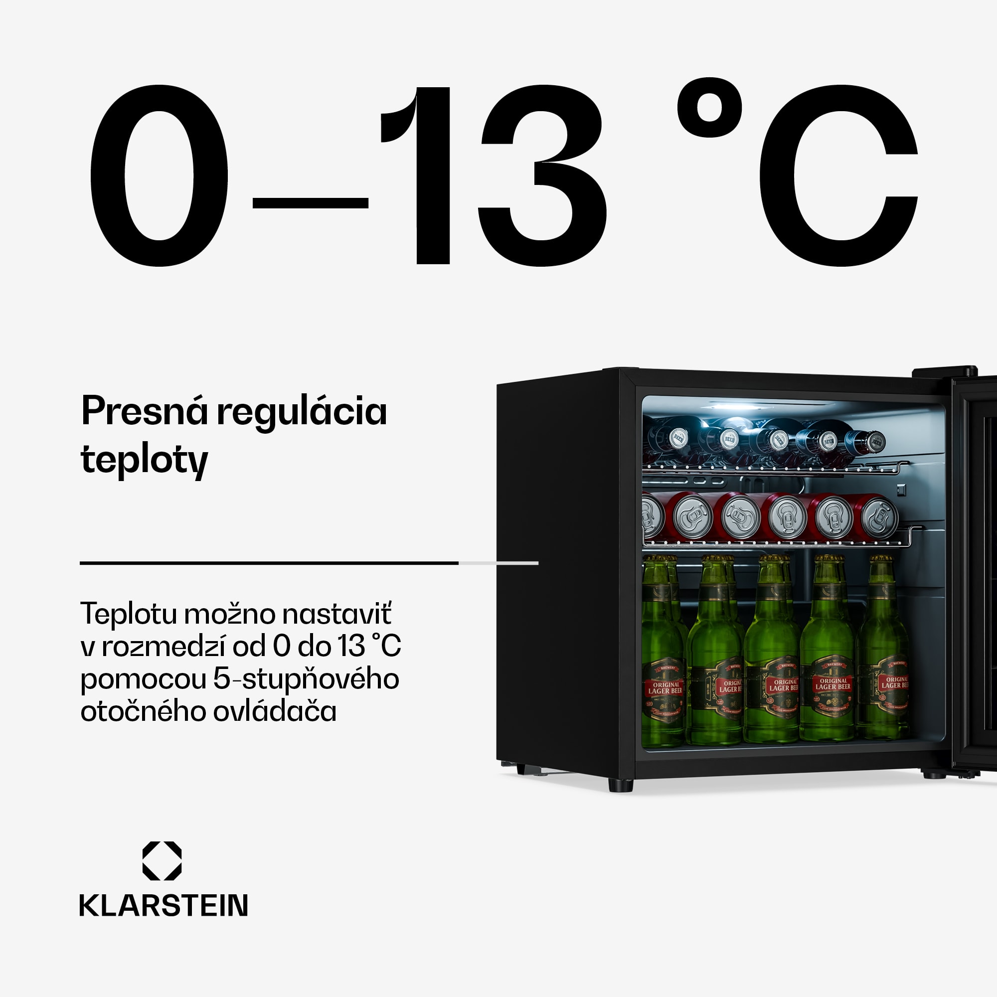 Klarstein Beersafe chladnička na nápoje so zrkadlovými dverami | 44 x 48 cm | LED osvetlenie vnútra – Obrázok 3