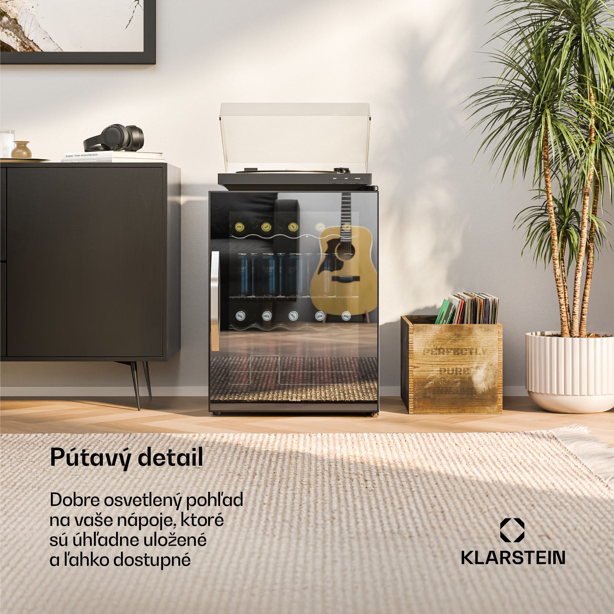 Klarstein Beersafe chladič nápojov so zrkadlovými dverami | 64 x 48 cm | LED vnútorné osvetlenie – Obrázok 2