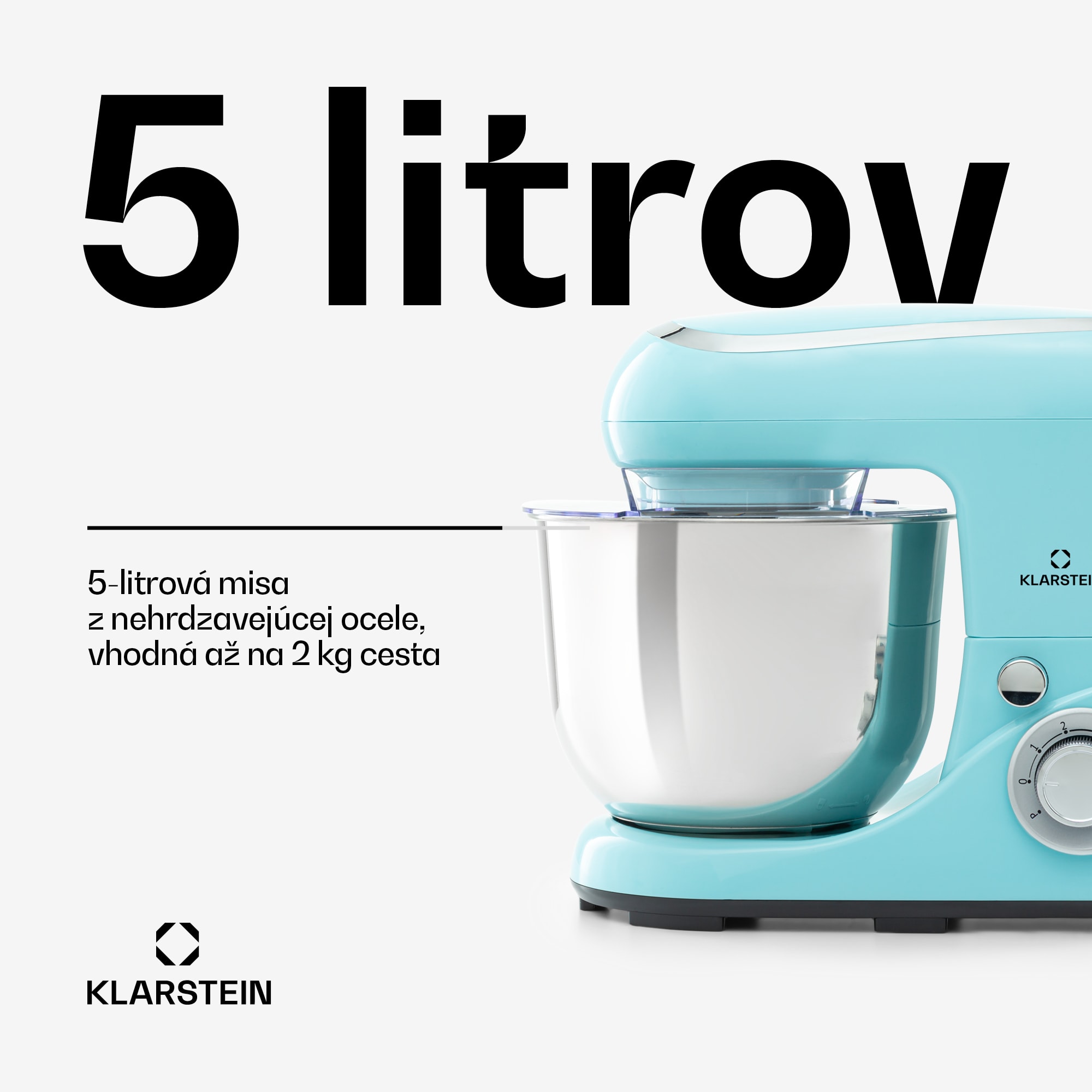 Klarstein Bella Pico 2G, kuchynský robot, 1300 W, 1,7 PS, 6 stupňov, 5 l – Obrázok 3