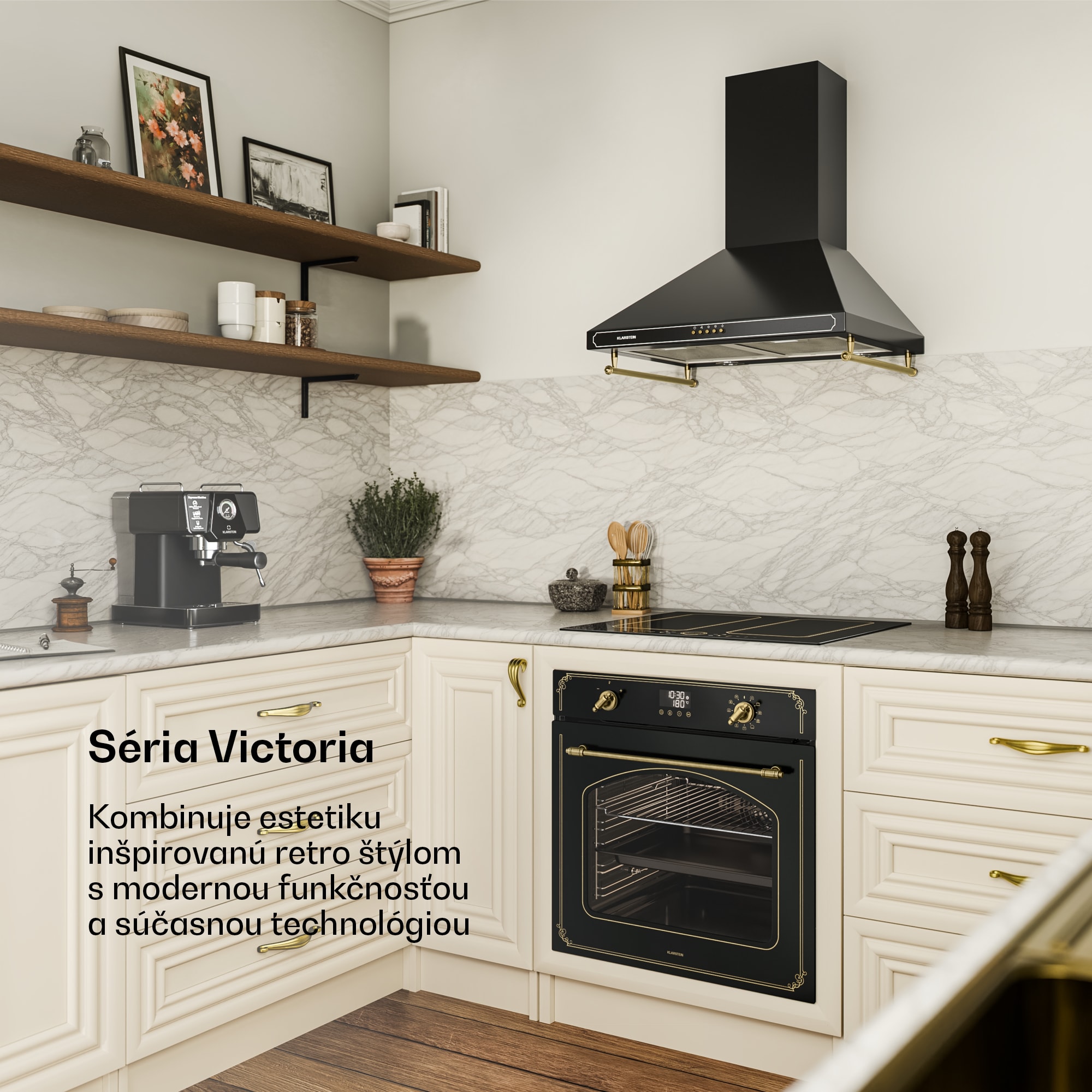 Klarstein Victoria Pyro rúra | Elektrický sporák s pyrolýzou | 3150 W | 76 l | 60 cm