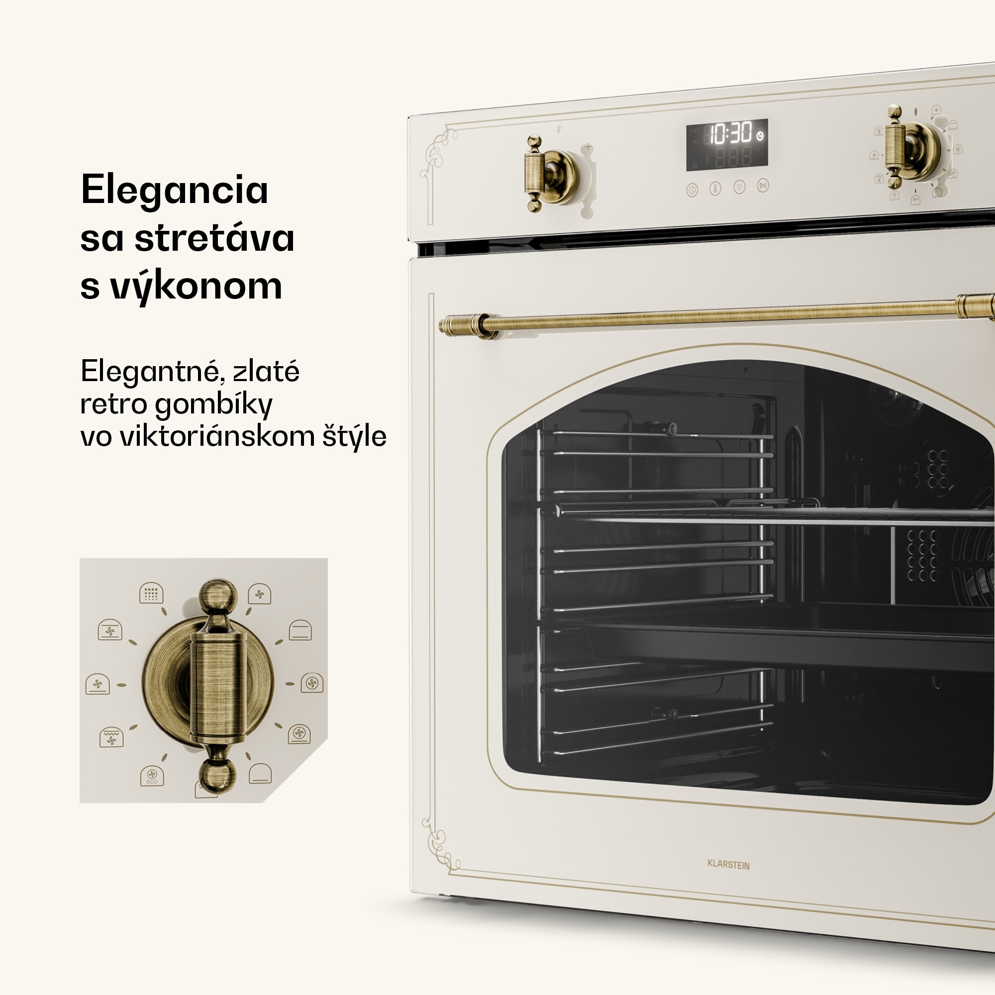 Klarstein Victoria Pyro rúra | Elektrický sporák s pyrolýznou funkciou | 3150 W | 76 l | 60 cm – Obrázok 3