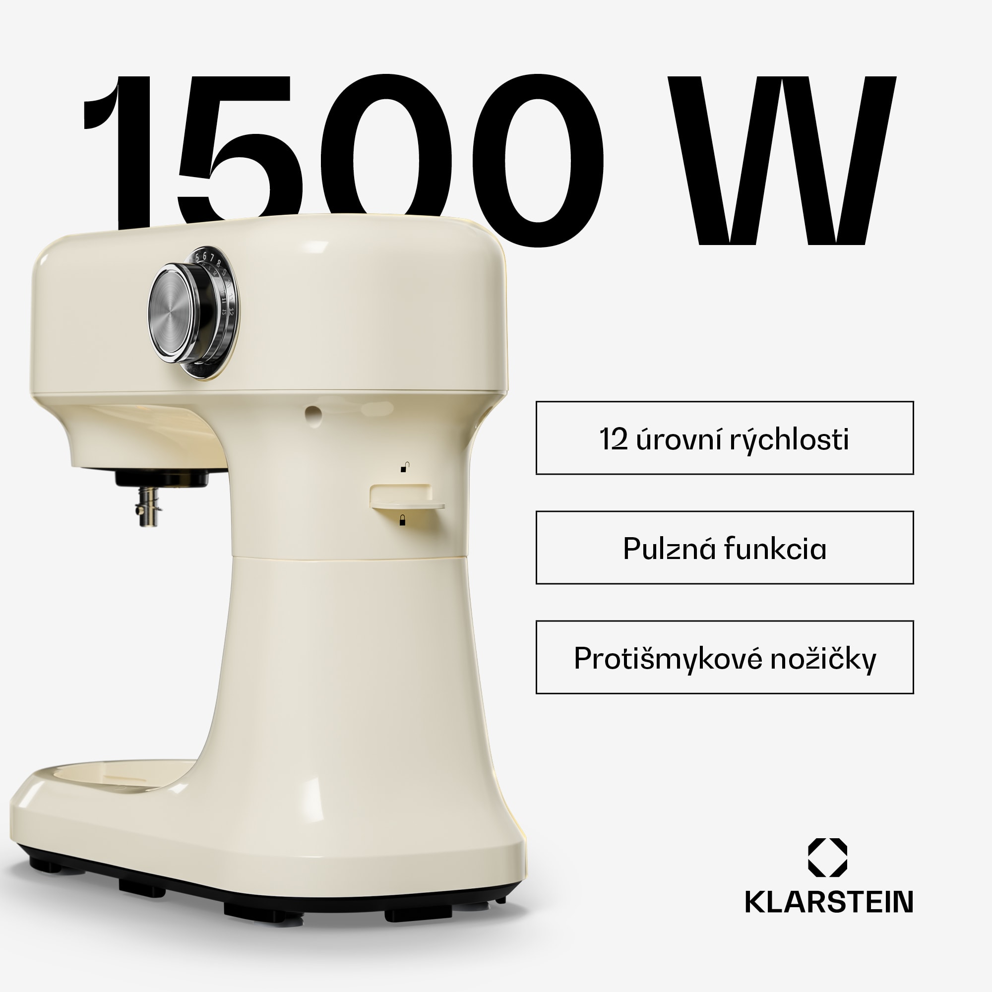 Klarstein Bella Evo kuchynský robot | Planetárny miešací systém | 3 miešacie nadstavce | 1500 W | 5 l – Obrázok 3