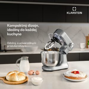Klarstein Bella Evo kuchynský robot | Planetárny miešací systém | 3 miešacie nadstavce | 1500 W | 5 l